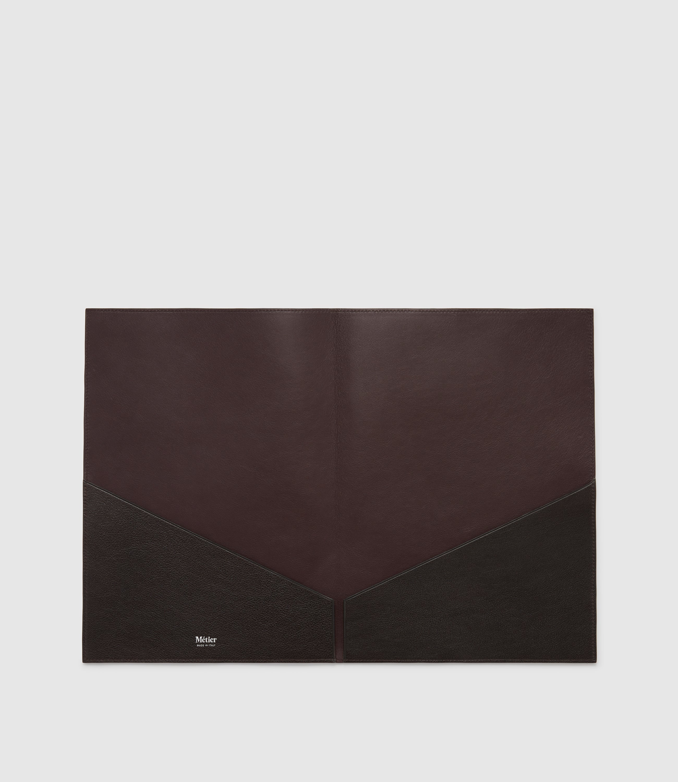 A4 Leather Folder Buffalo Cacao - Image 2