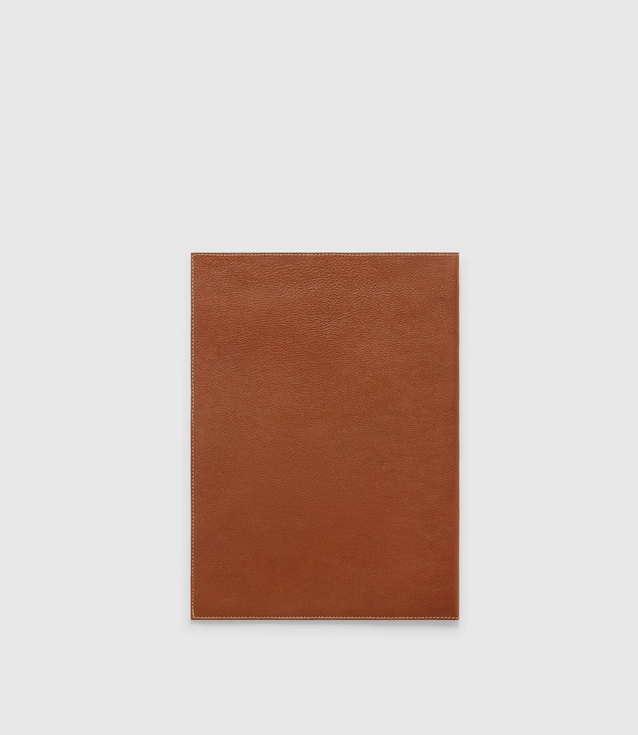 A4 Leather Folder Buffalo Cognac - Image 3