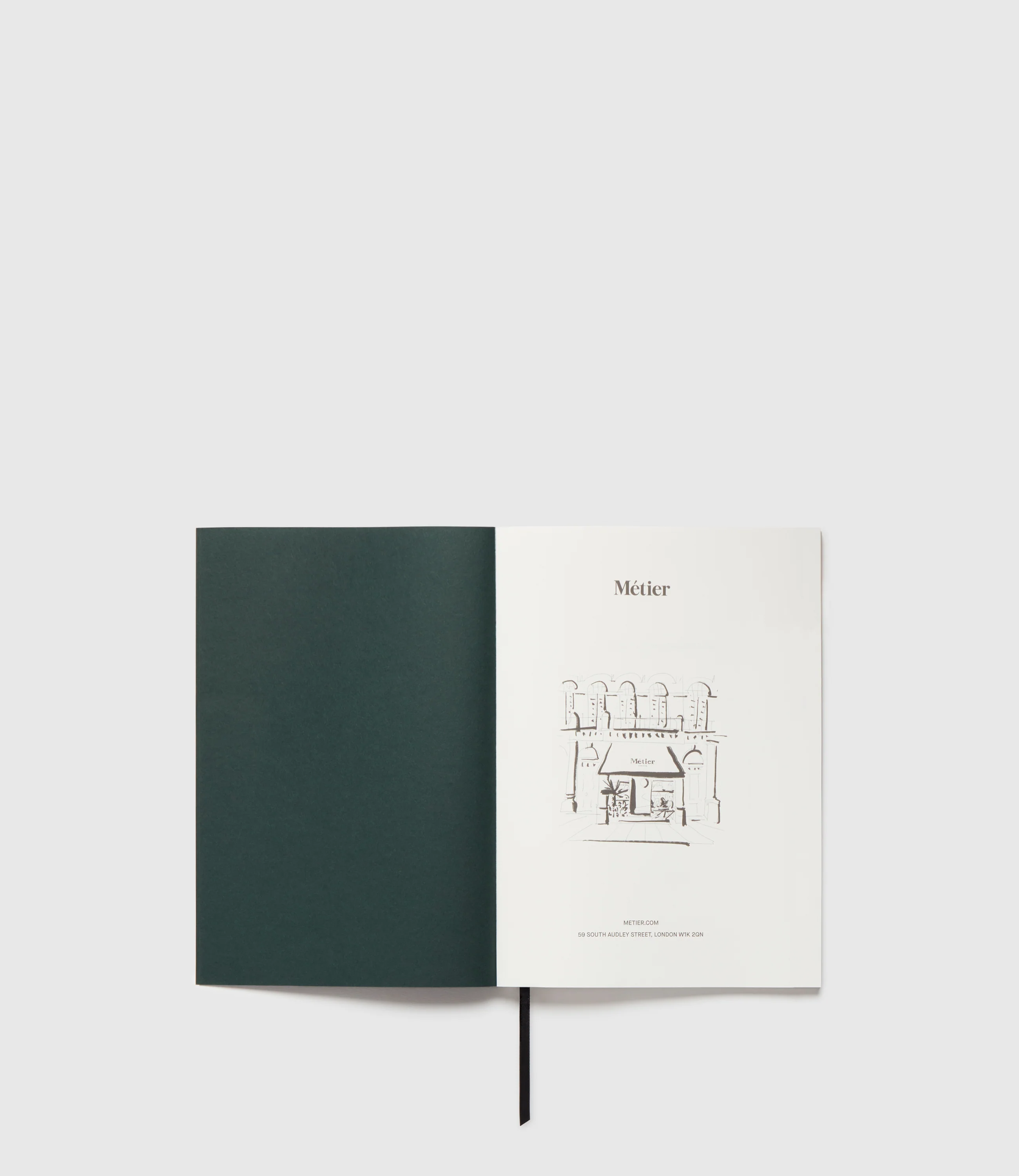 A5 Dot Grid Notebook Paper Forest Green - Image 2
