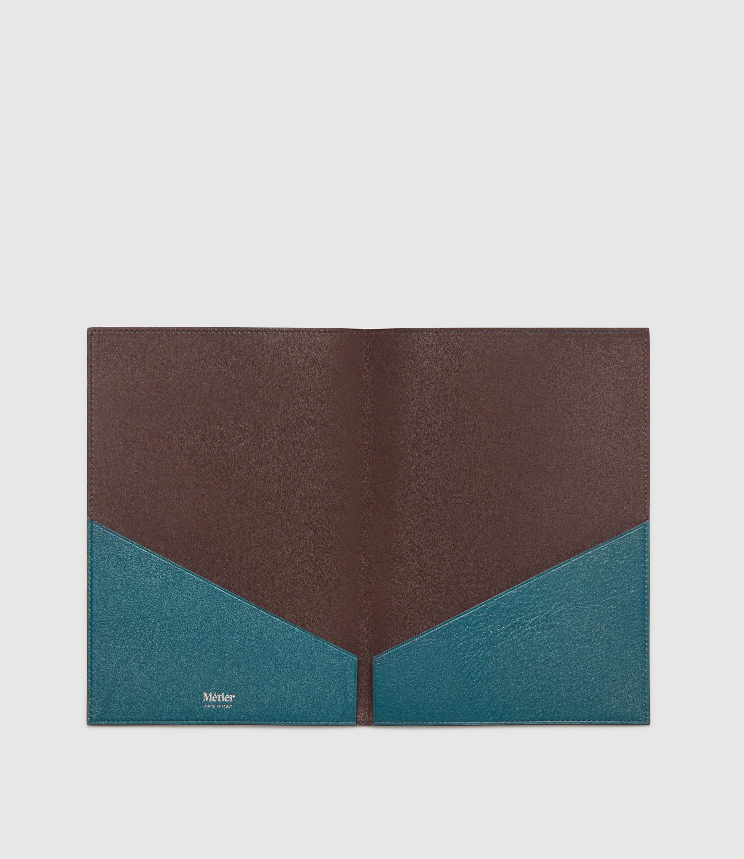 A5 Leather Folder 5th Anniversary Smooth Calfskin Lost At Sea - Image 2