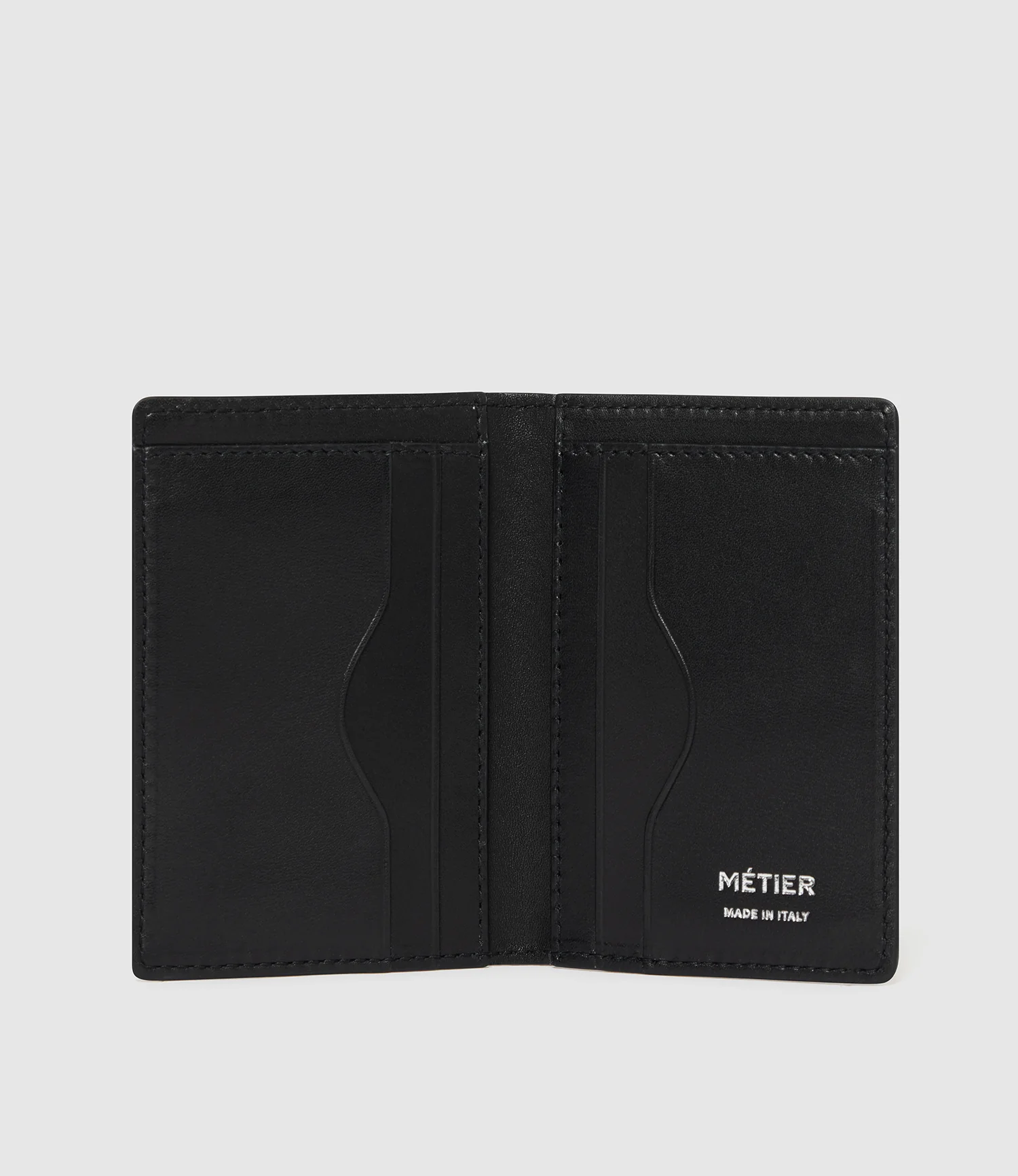 Bifold Cardholder Atelier Calfskin Black - Image 2