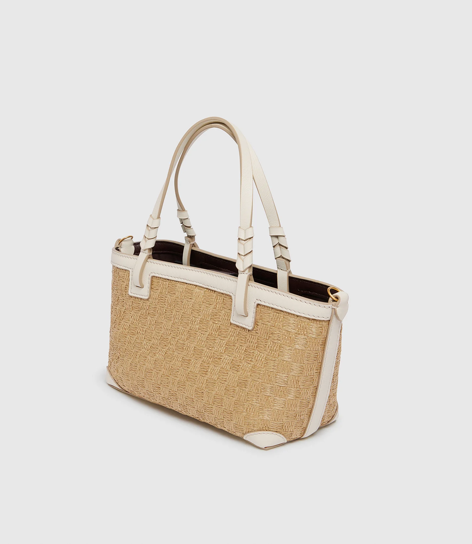 Cala 21 Woven Sahara With Smooth Calfskin White Sand - Image 2