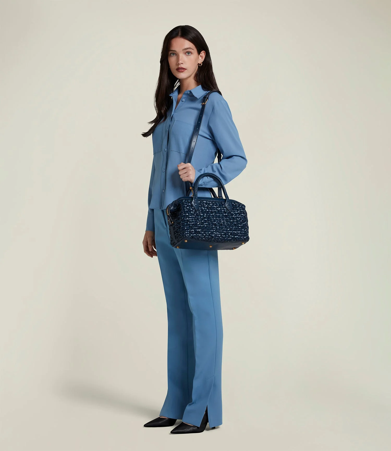 Collector's Edition: Vérité City Small Meribel Woven Sapphire 3/10 - Image 6