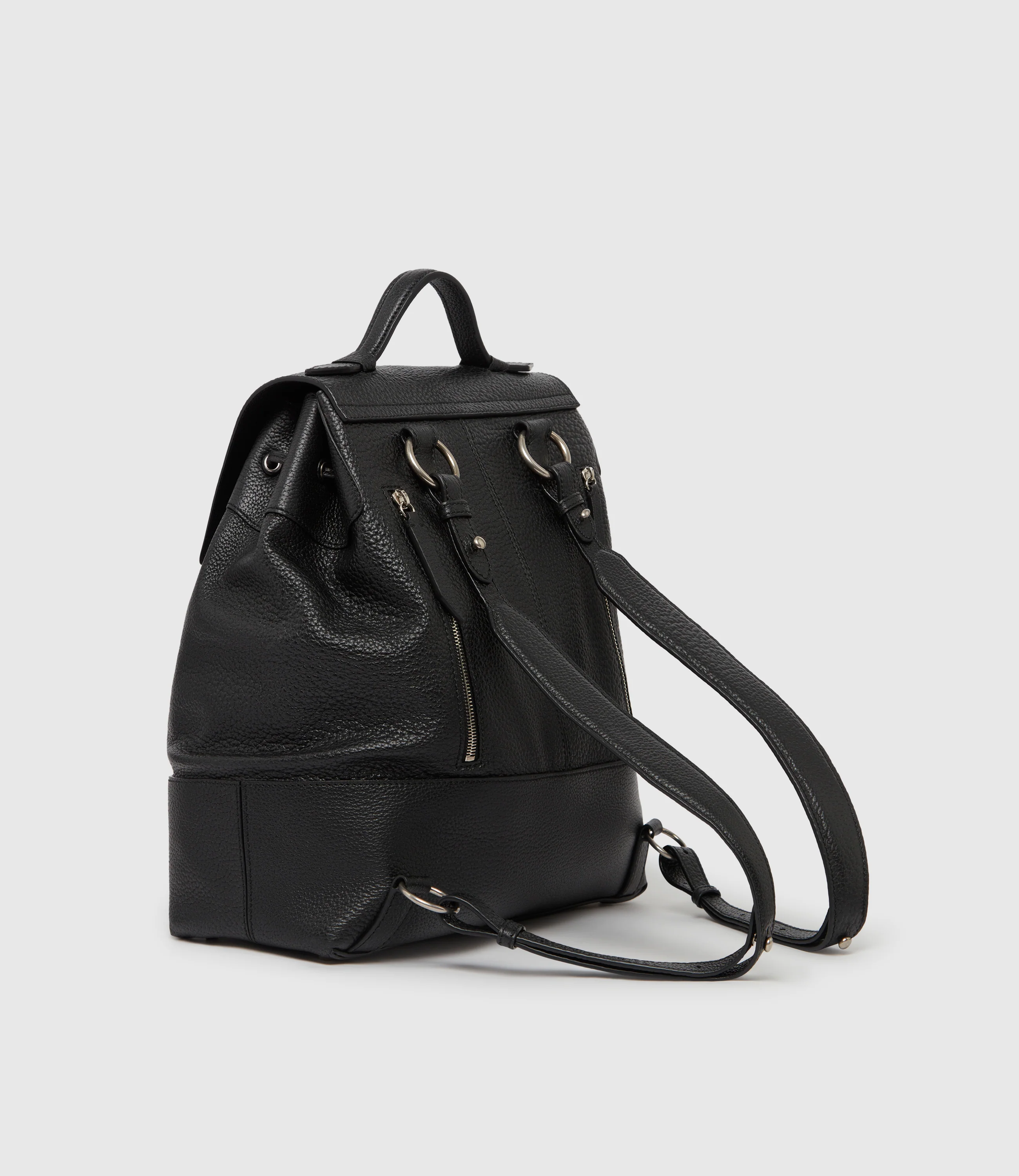 Glide Backpack Full Grain Black - Image 4
