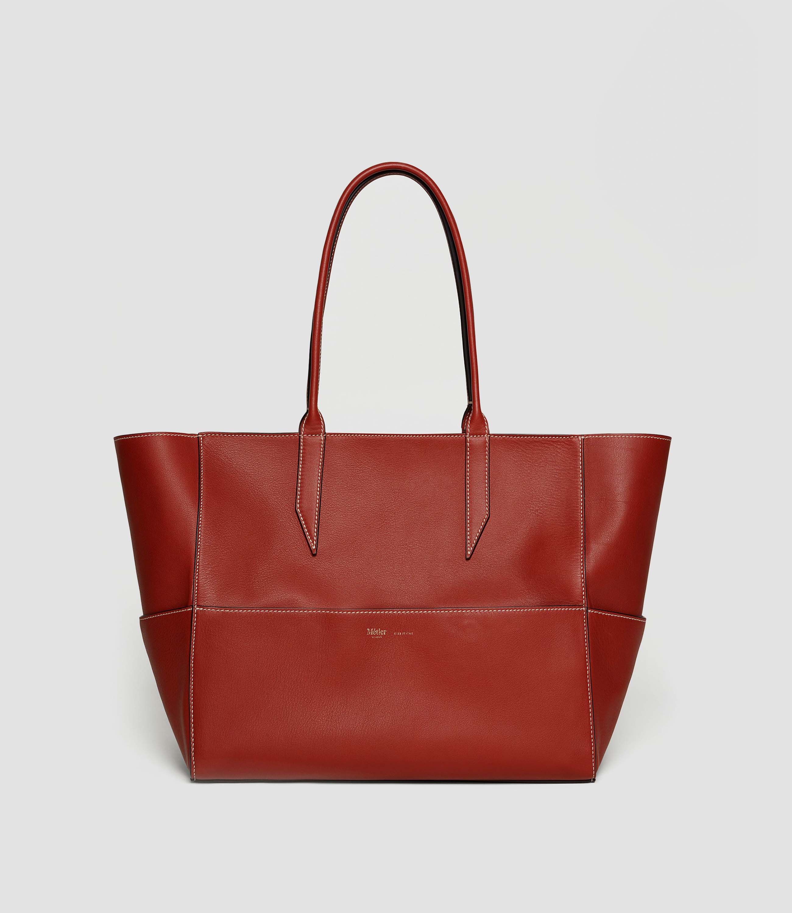 Incognito 36 Cabas Bag Smooth Calfskin Sienna
