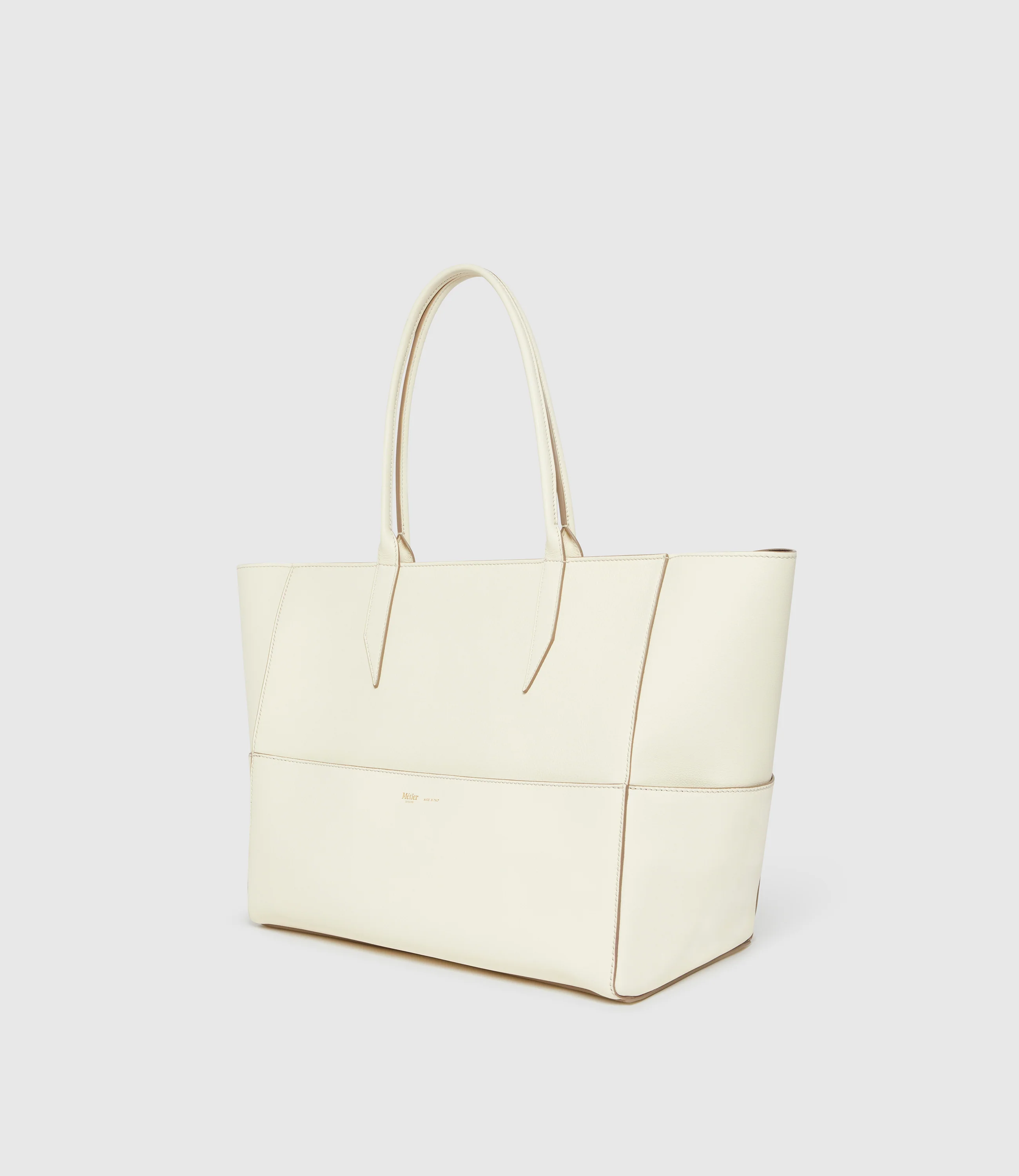 Incognito 36 Cabas Bag Smooth Calfskin White Sand - Image 2