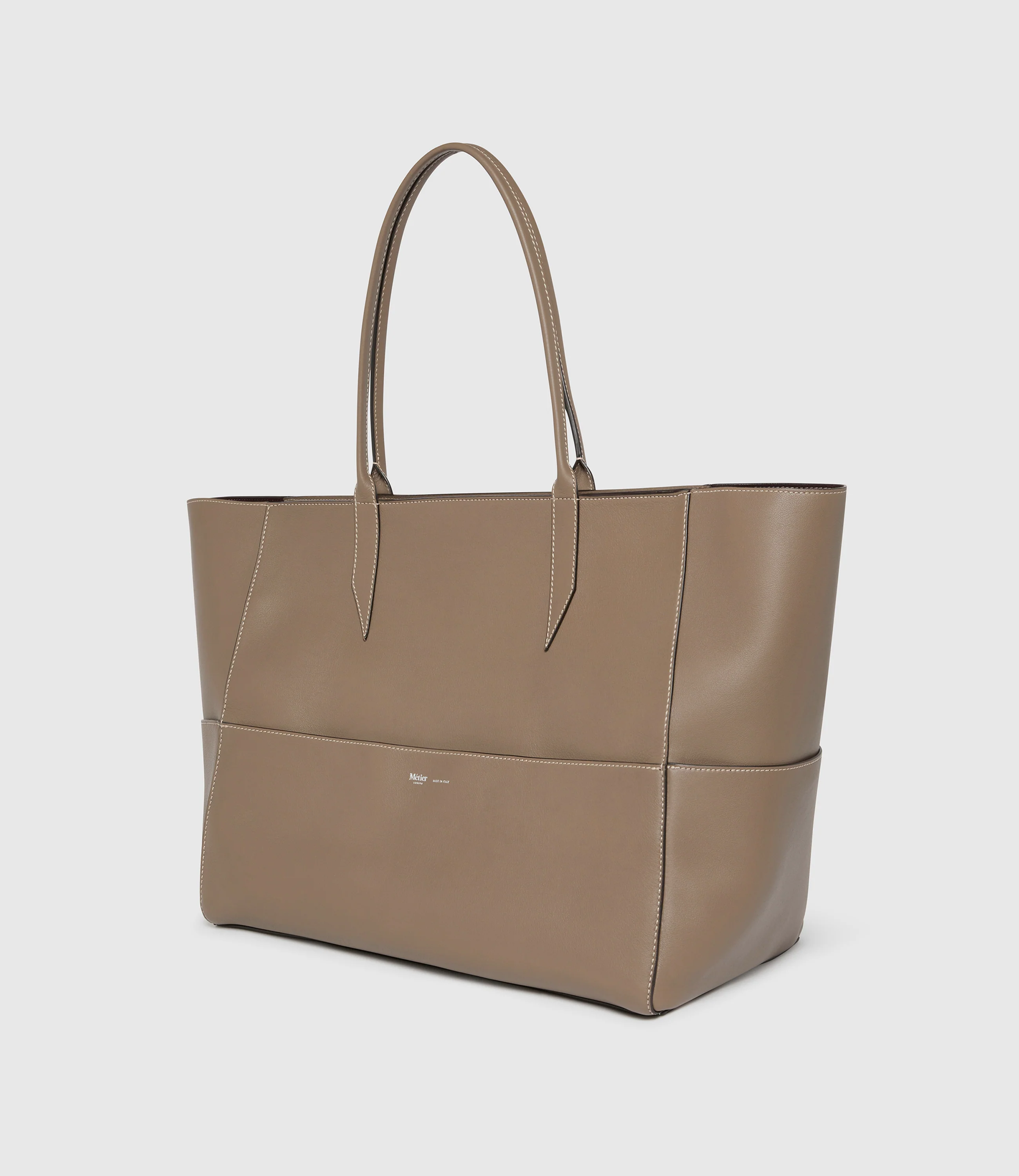 Incognito 42 Cabas Bag Smooth Calfskin Taupe - Image 2
