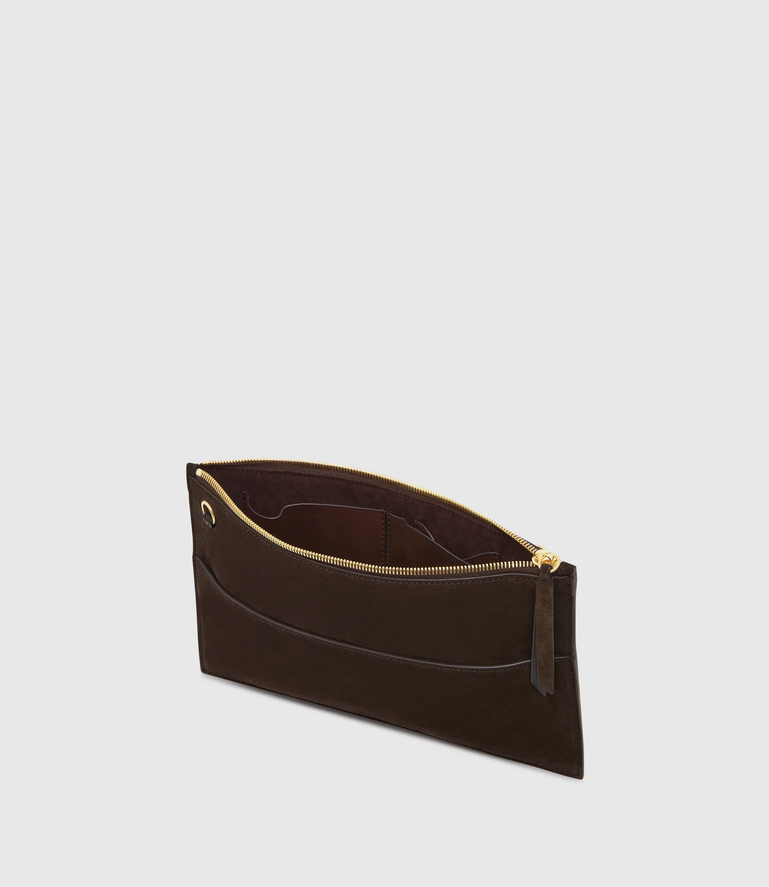 Incognito Clutch Suede Chocolate - Image 3