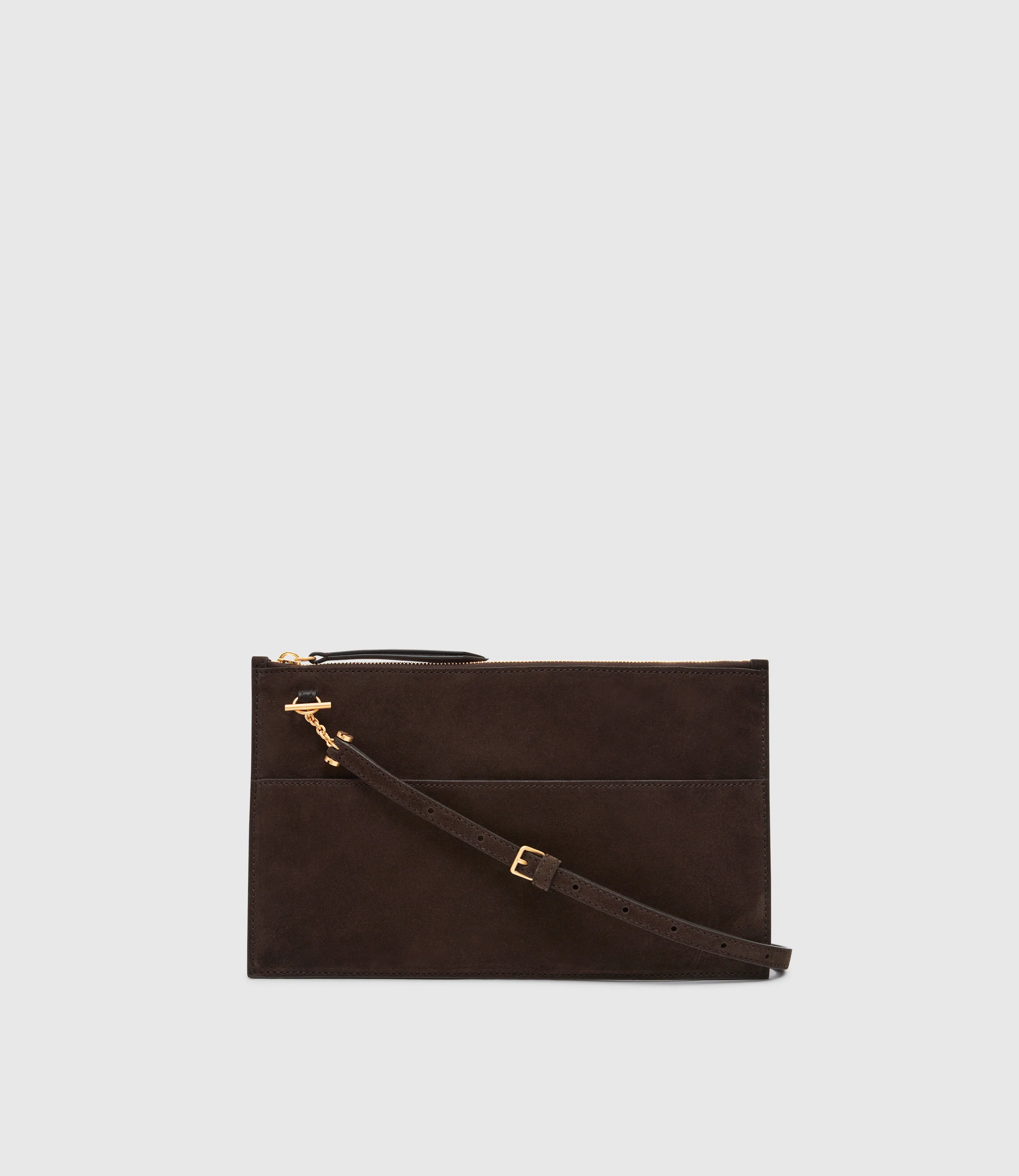Incognito Clutch Suede Chocolate - Image 4