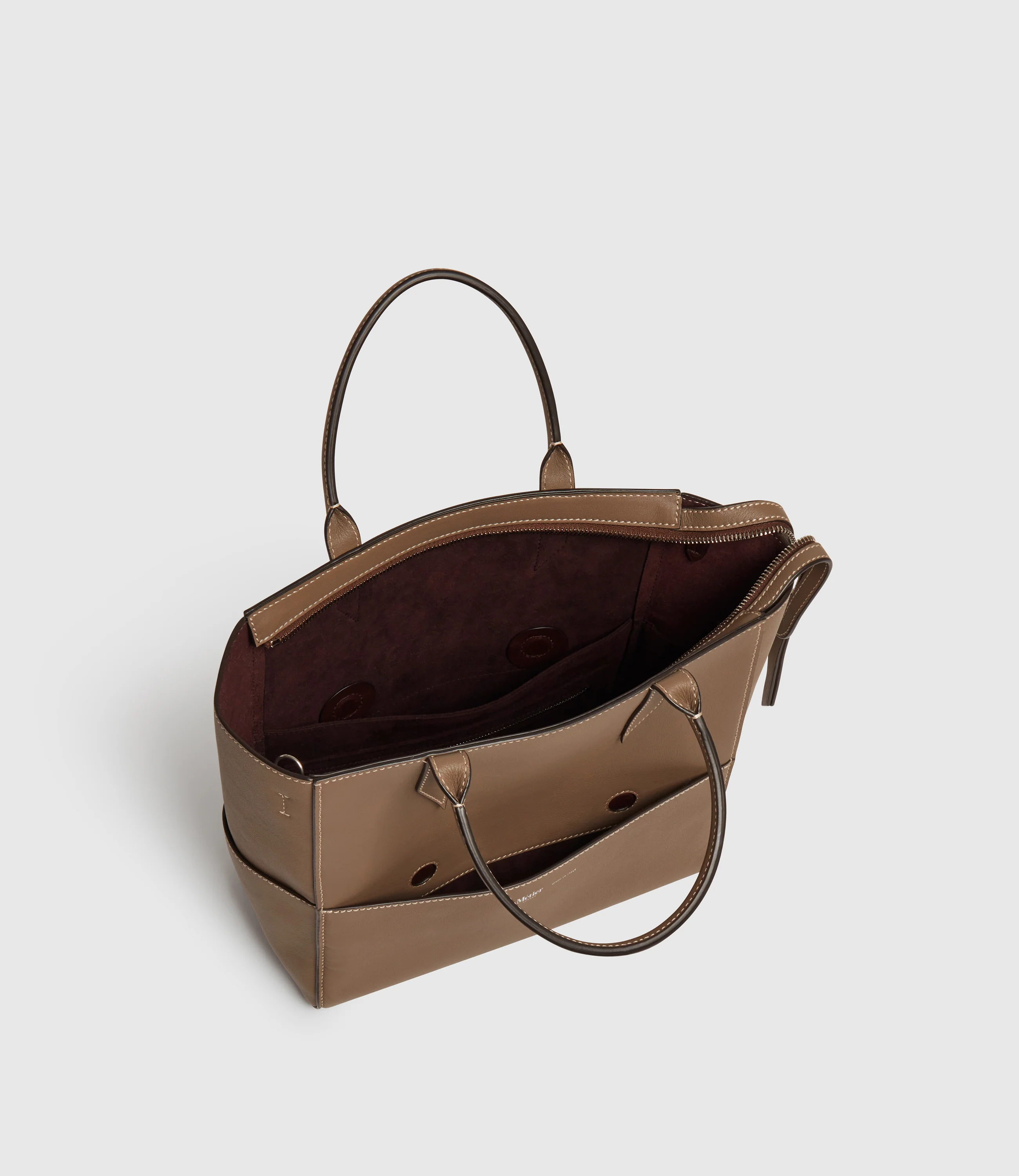 Incognito Crossbody Cabas Smooth Calfskin Taupe - Image 3