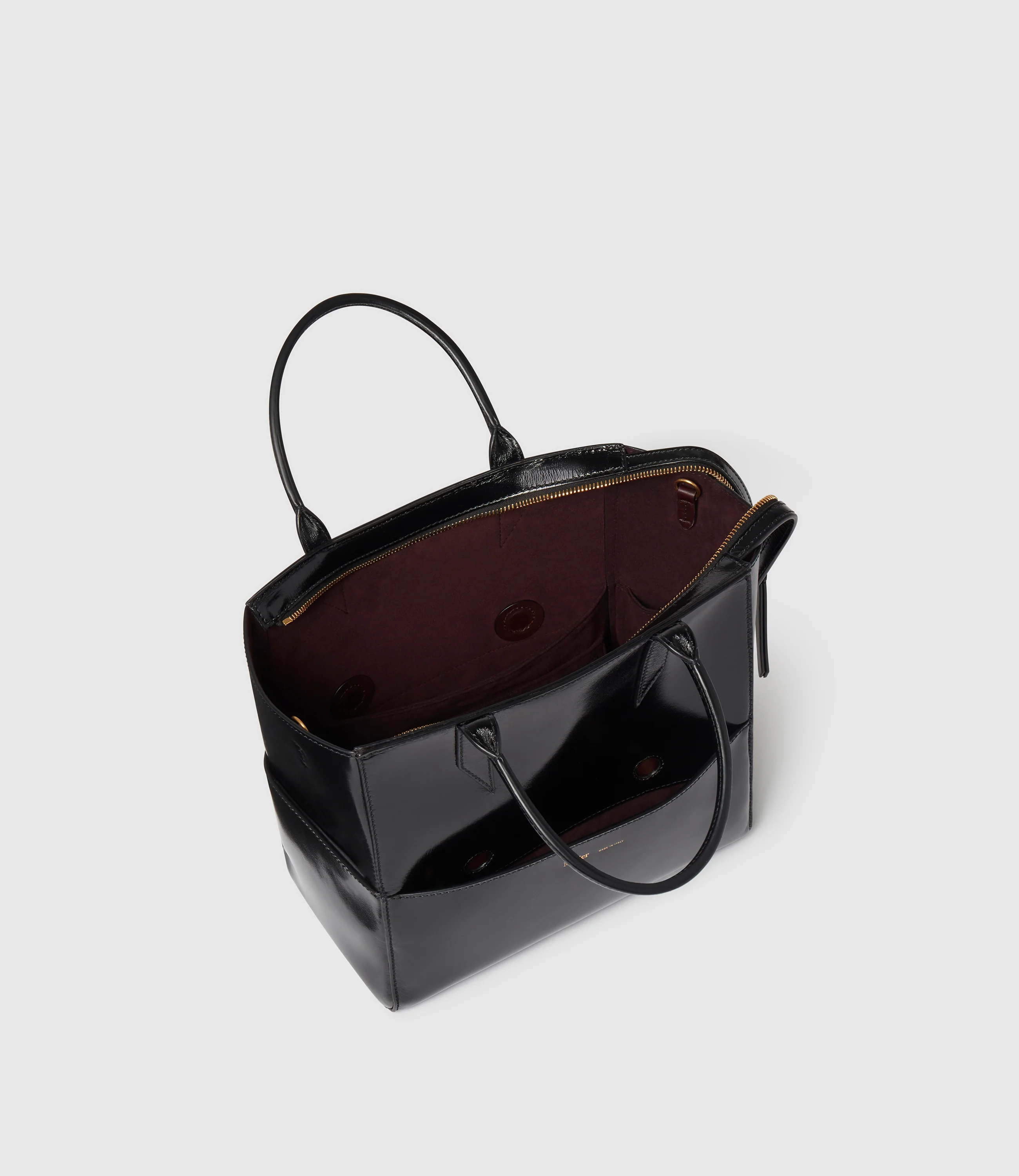 Incognito Crossbody Glossy Calfskin Black - Image 2
