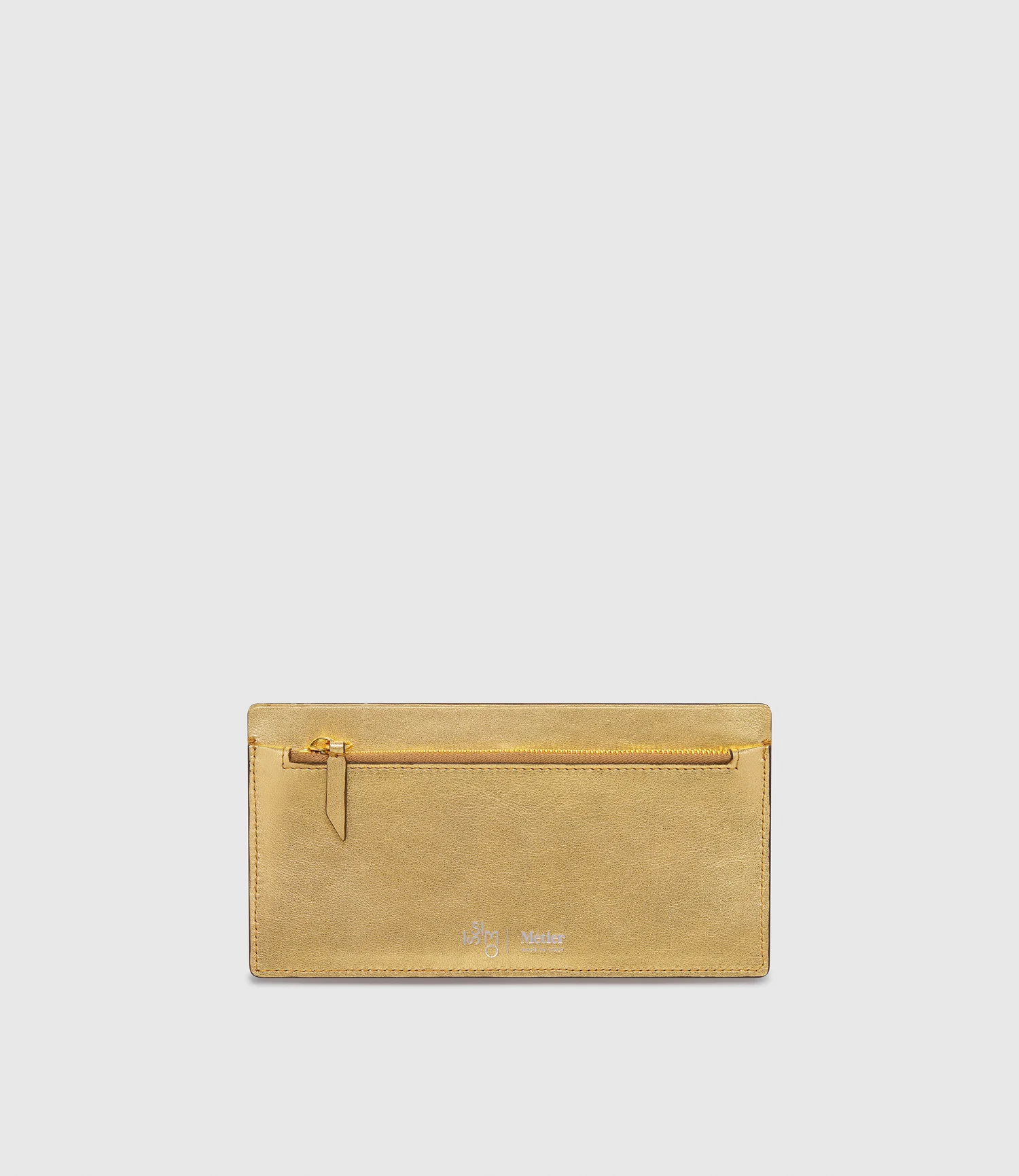 ISSIMO | Métier Inside Out Wallet Metallic Calfskin Gold - Image 3