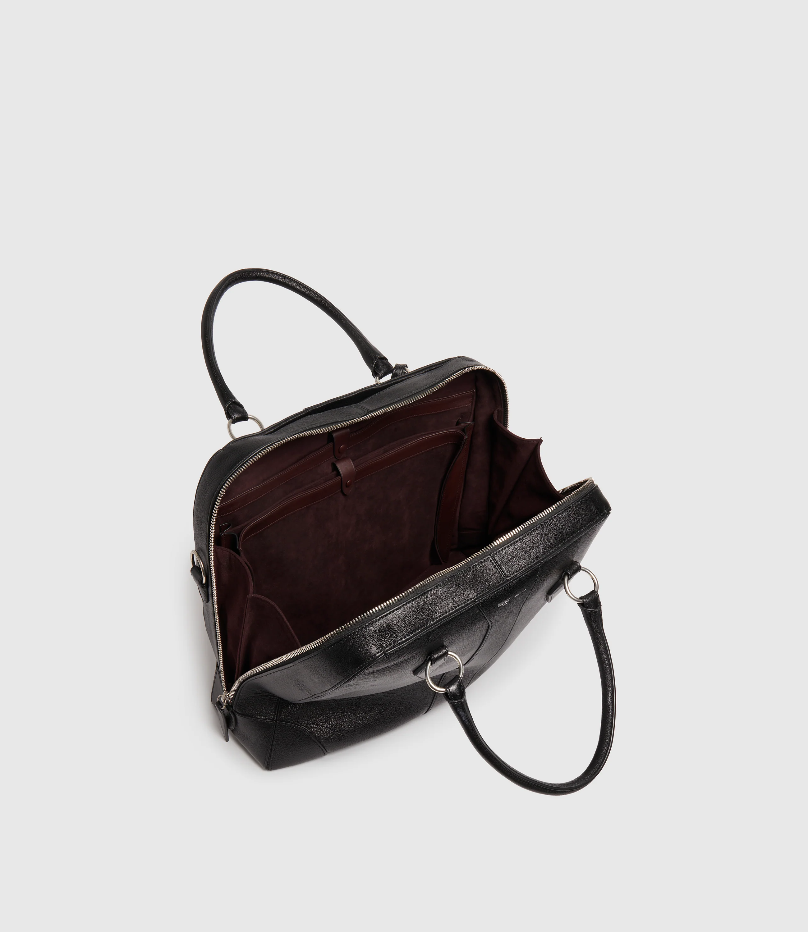 Le Petit Voyage Overnight Briefcase Buffalo Black - Image 3
