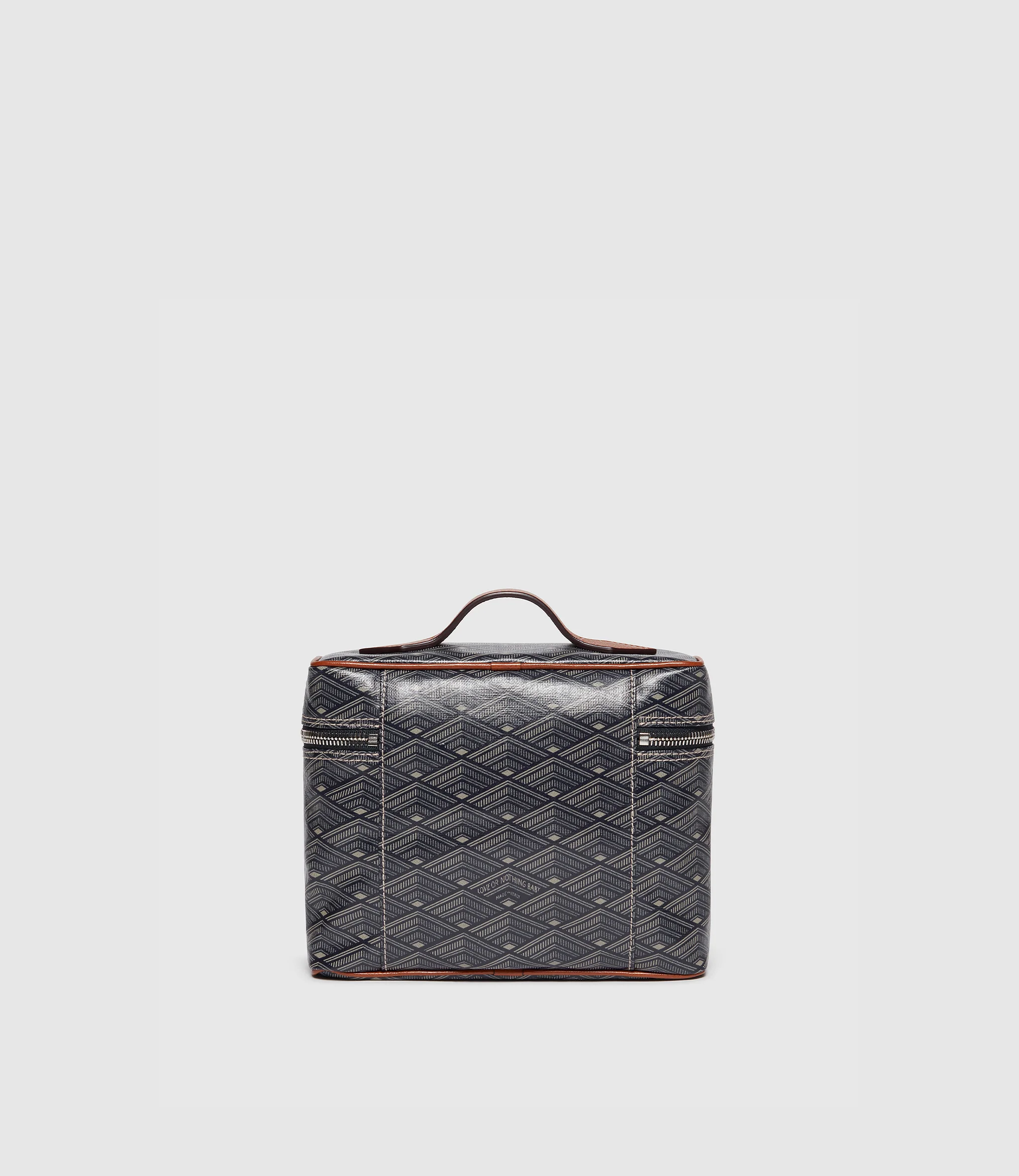 Many Days Toiletry Bag Signature Canvas Navy - Image 3