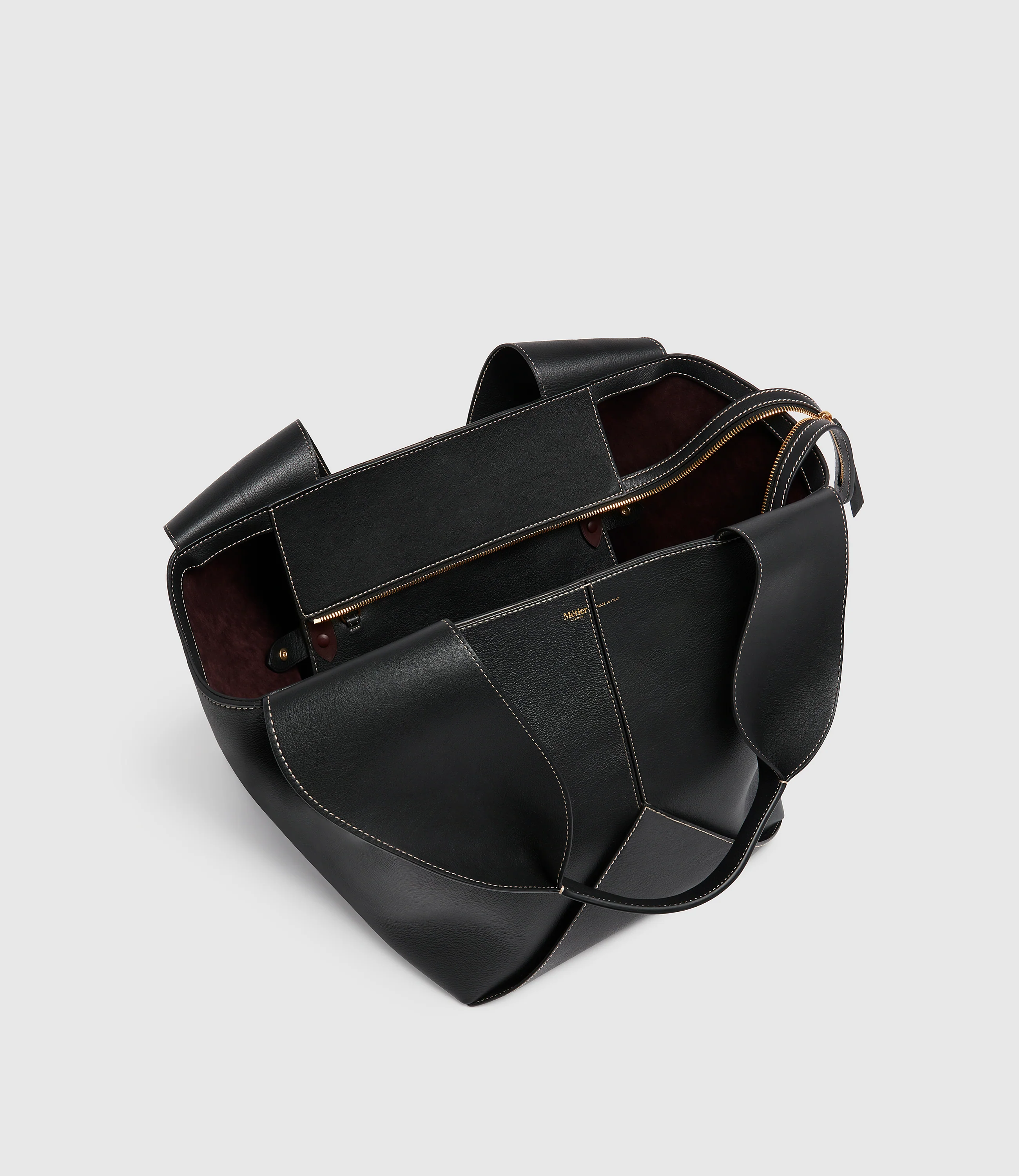 Market Bag Smooth Calfskin Black - Image 3
