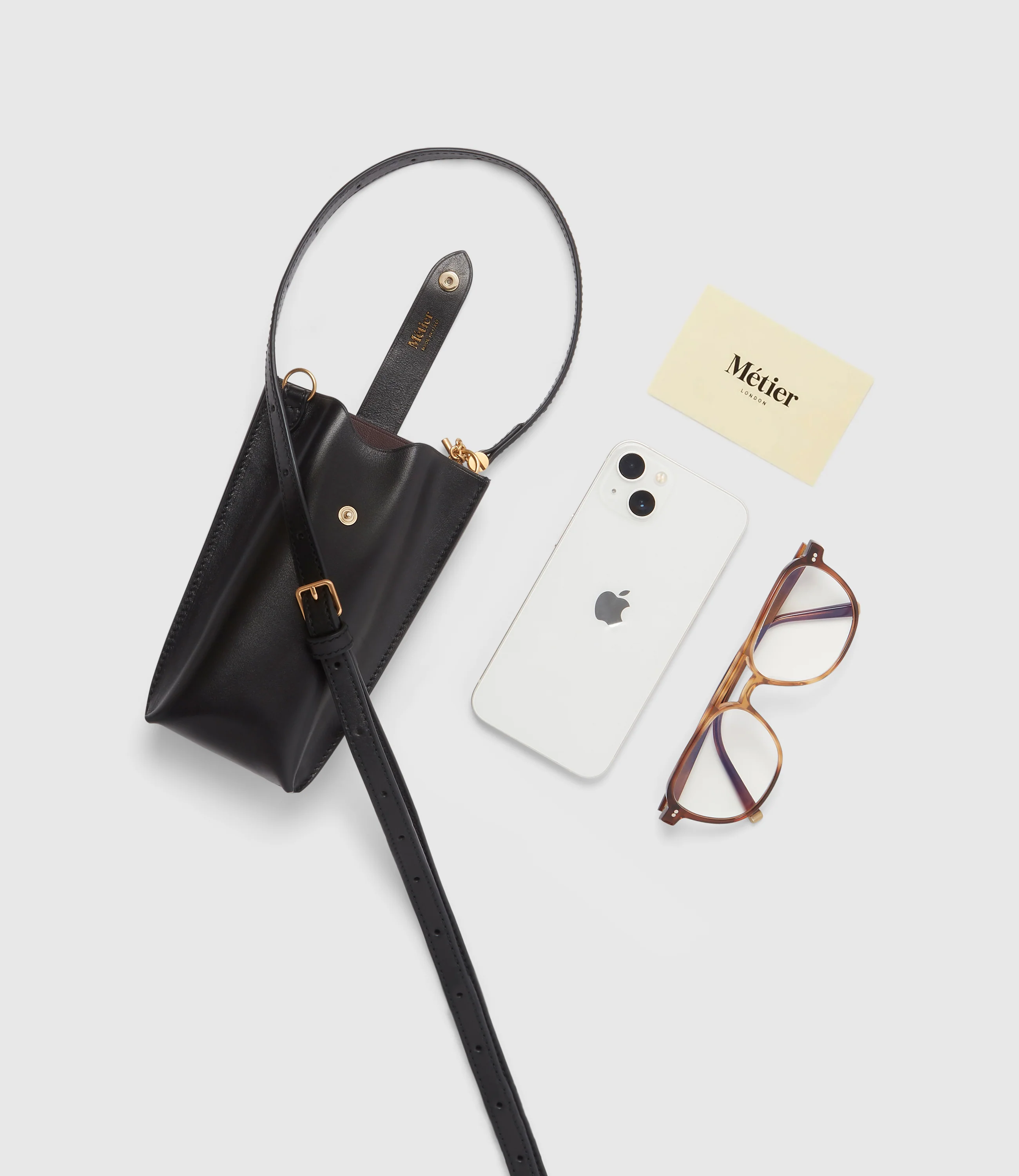 Minimalist Double Atelier Calfskin Black - Image 3