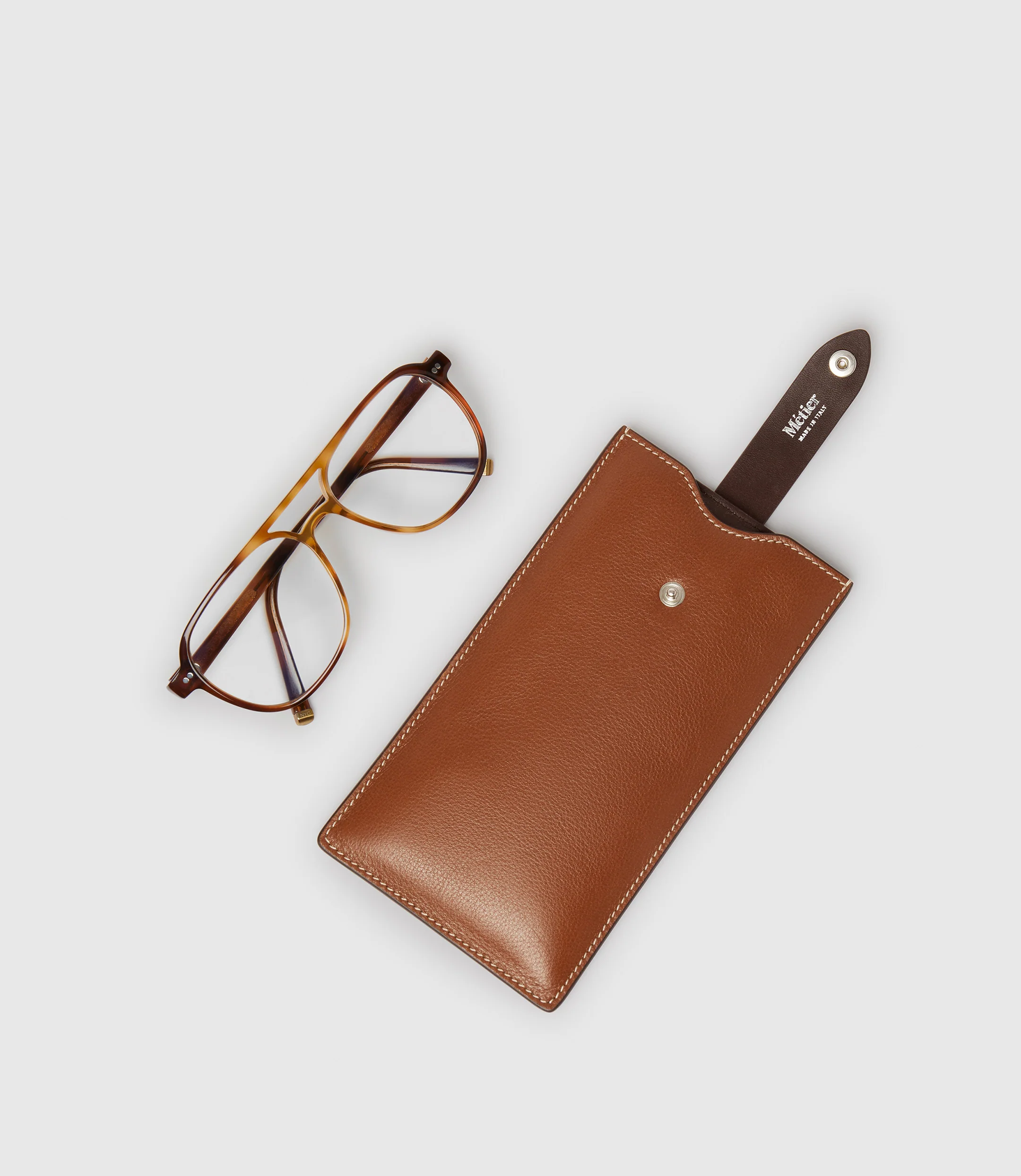 Padded Glasses Case Buffalo Cognac - Image 3