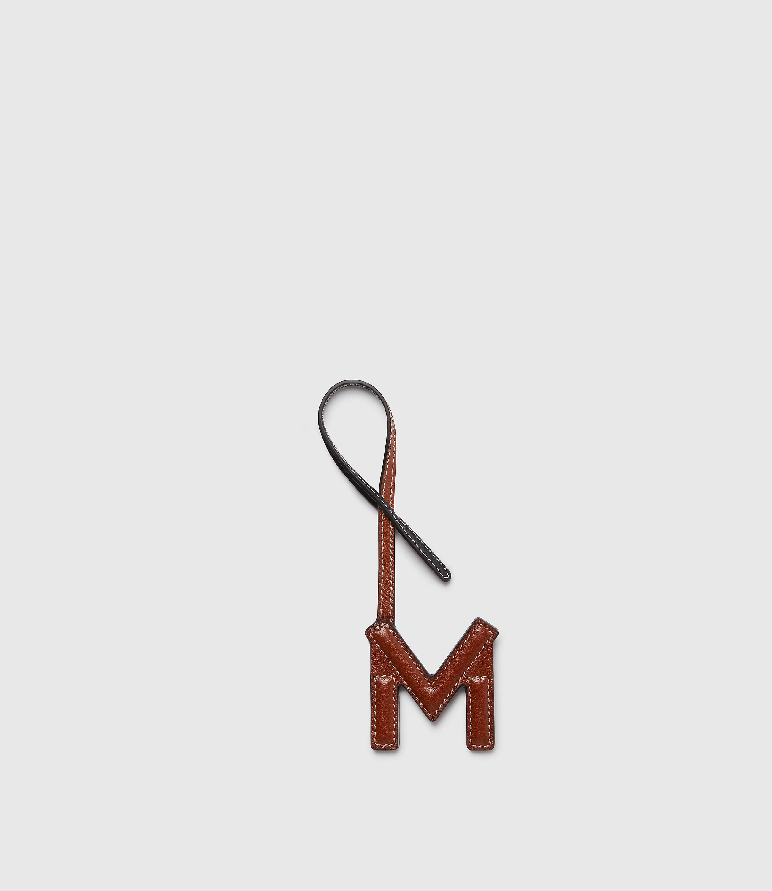 Personalisation Letter Charm Buffalo Cognac and Black with Salt Stitching - Image 20