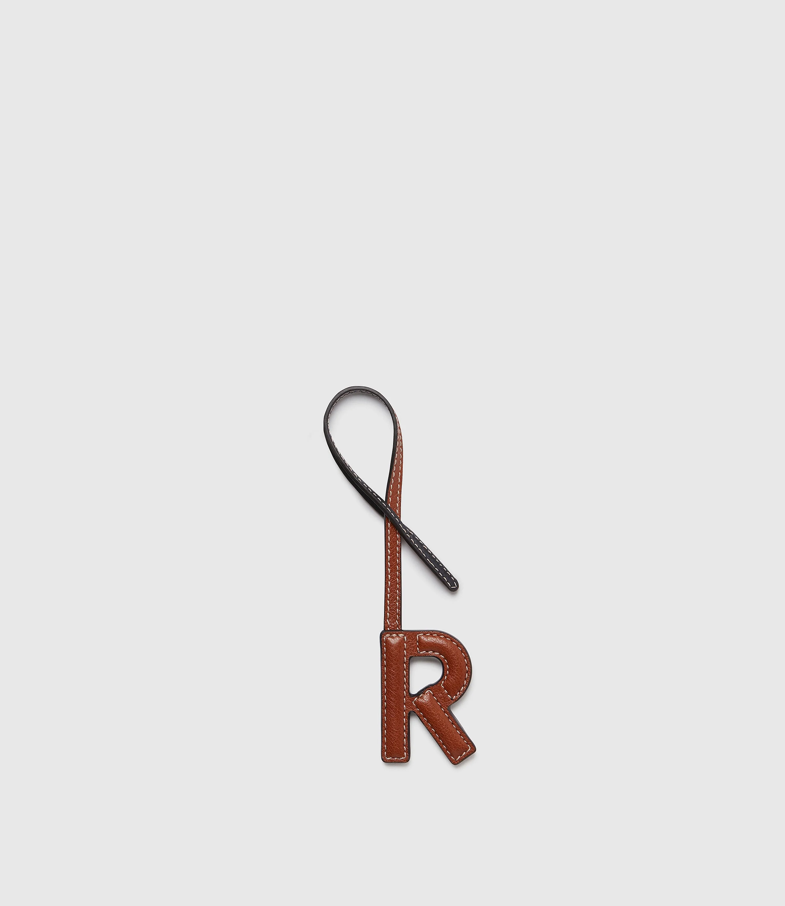 Personalisation Letter Charm Buffalo Cognac and Black with Salt Stitching - Image 26