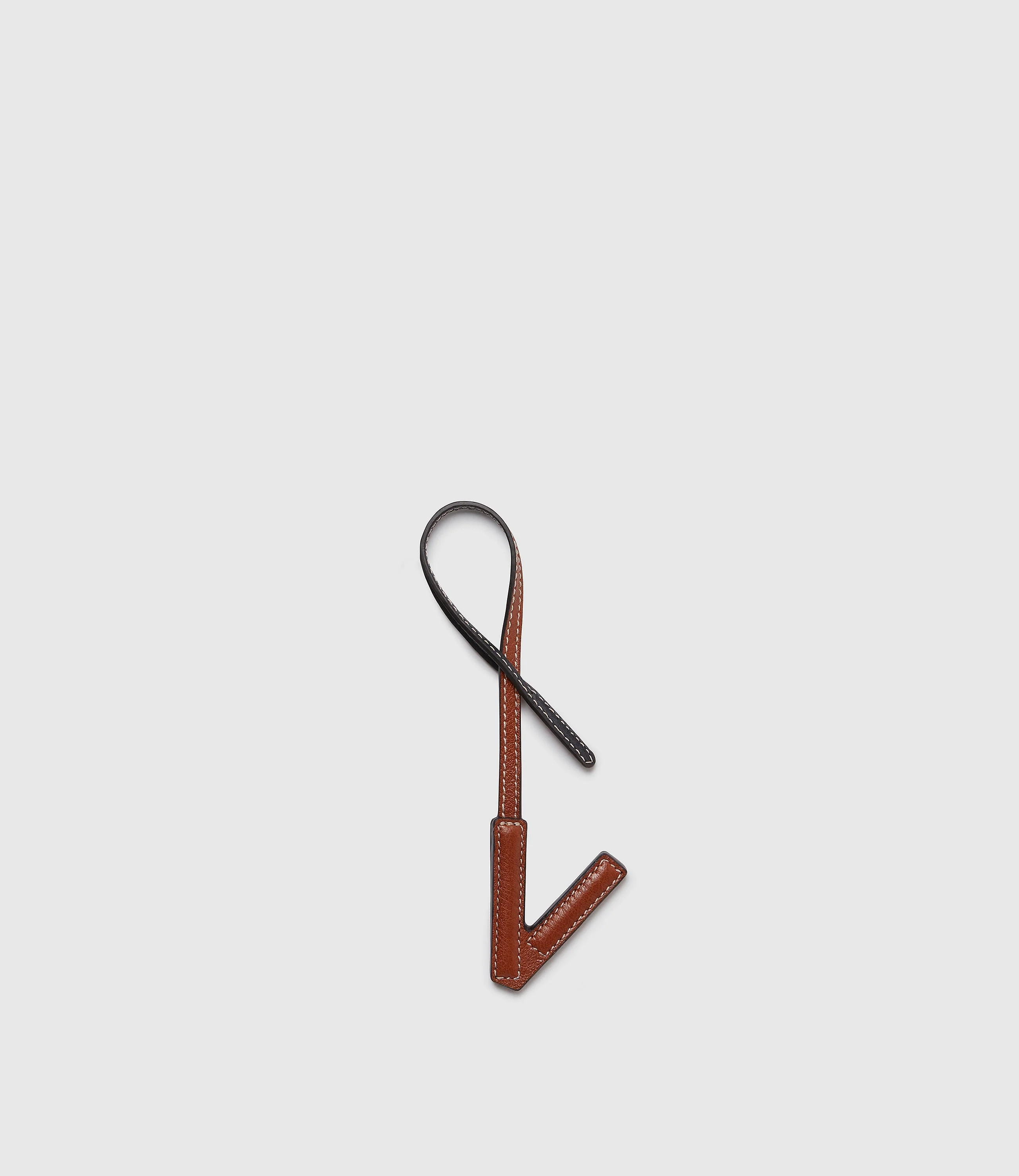 Personalisation Letter Charm Buffalo Cognac and Black with Salt Stitching - Image 30