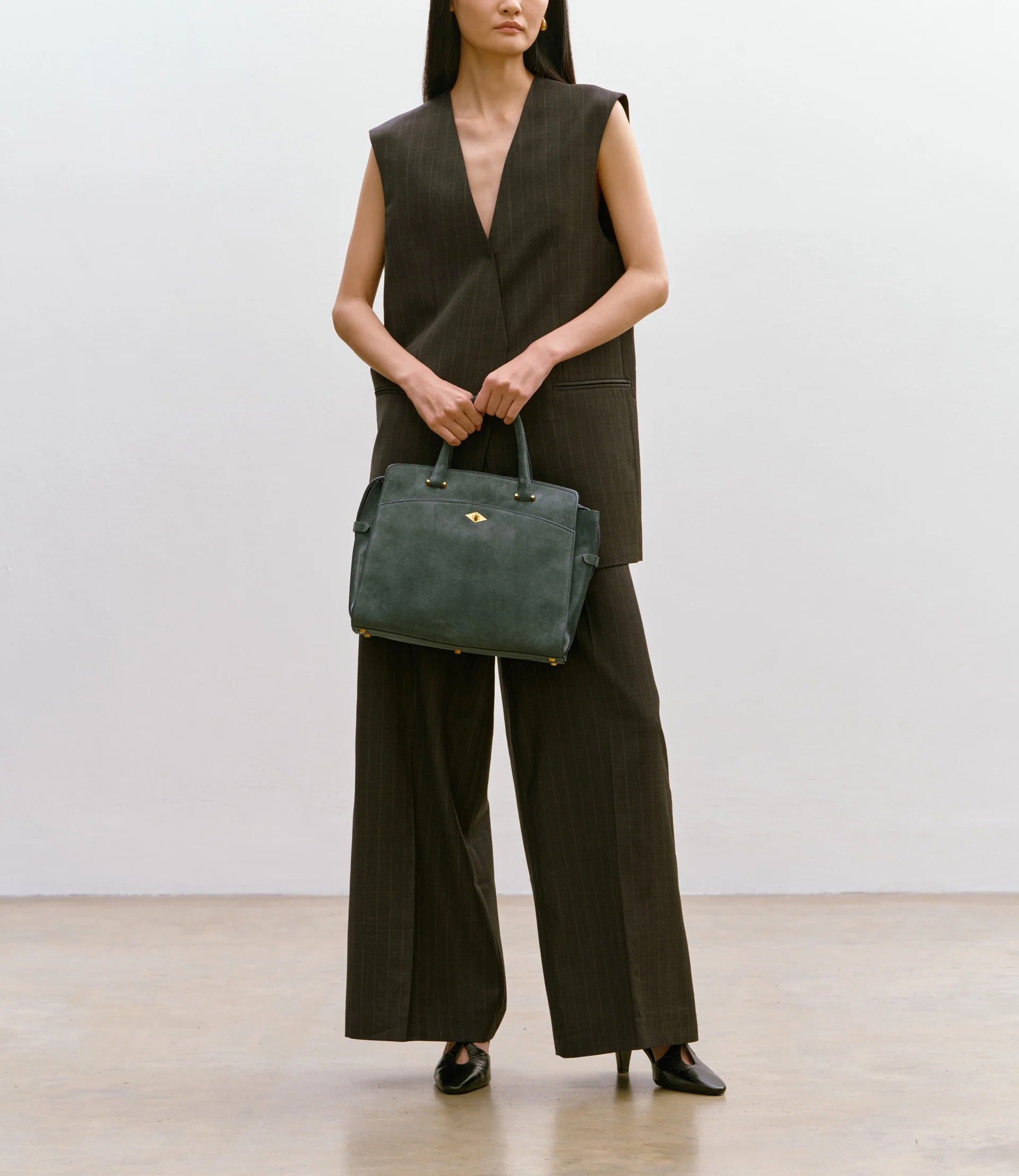 Private Eye Slim Suede Emerald - Image 2