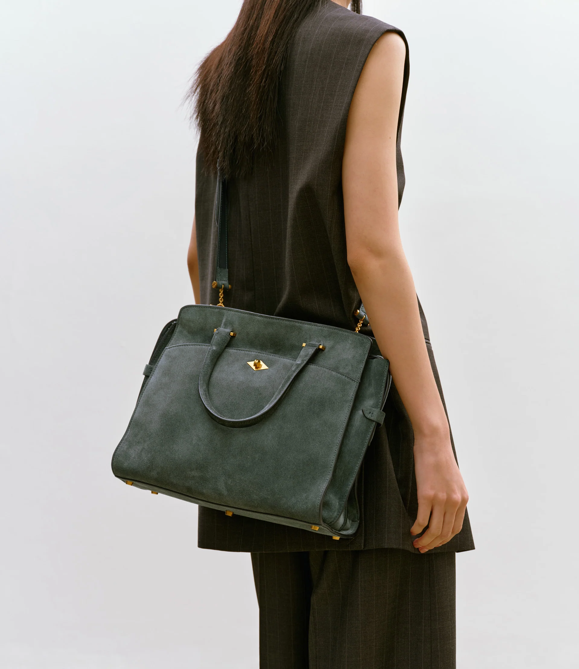 Private Eye Slim Suede Emerald - Image 5