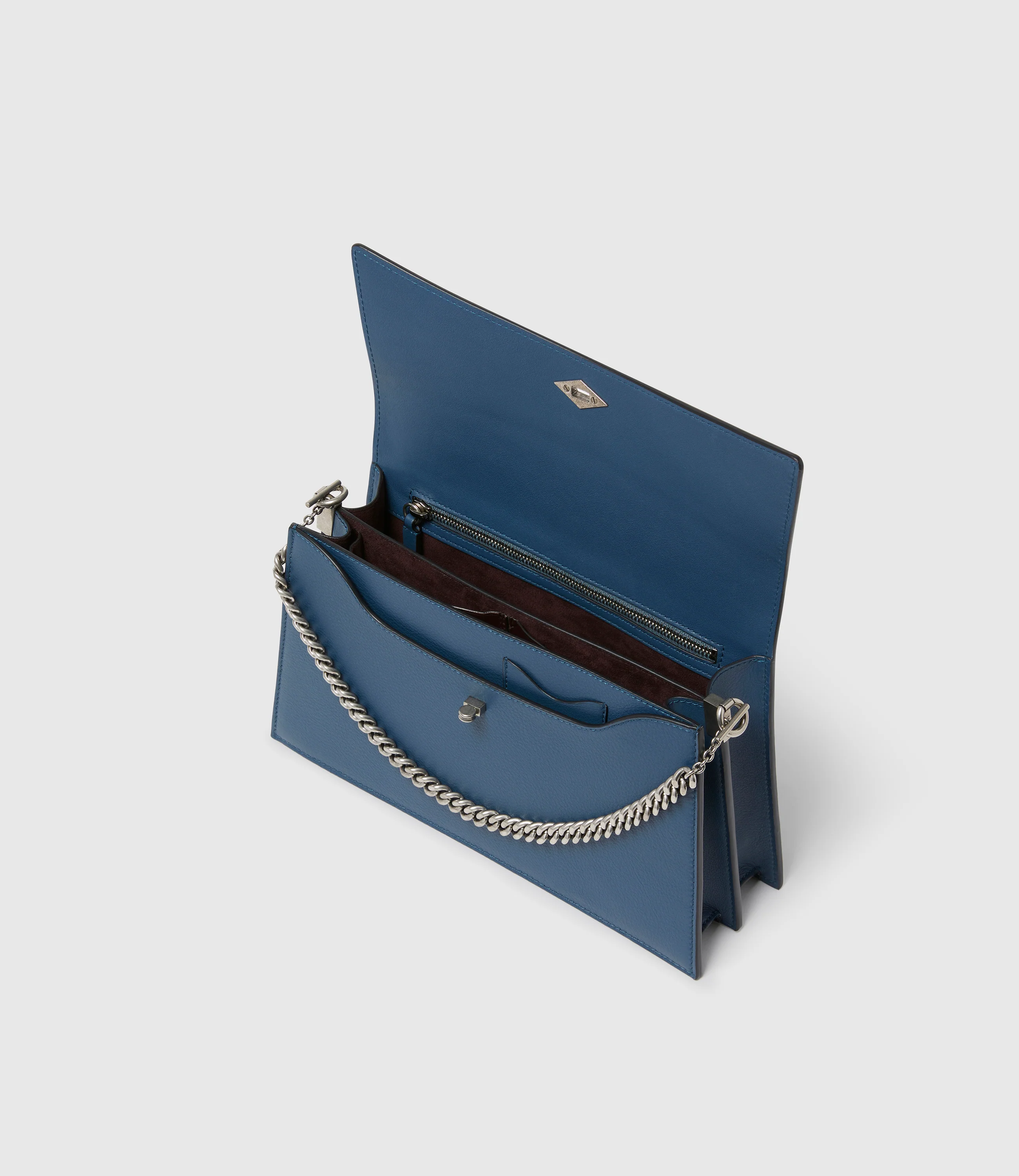 Roma Shoulder Bag Smooth Calfskin Storm - Image 3