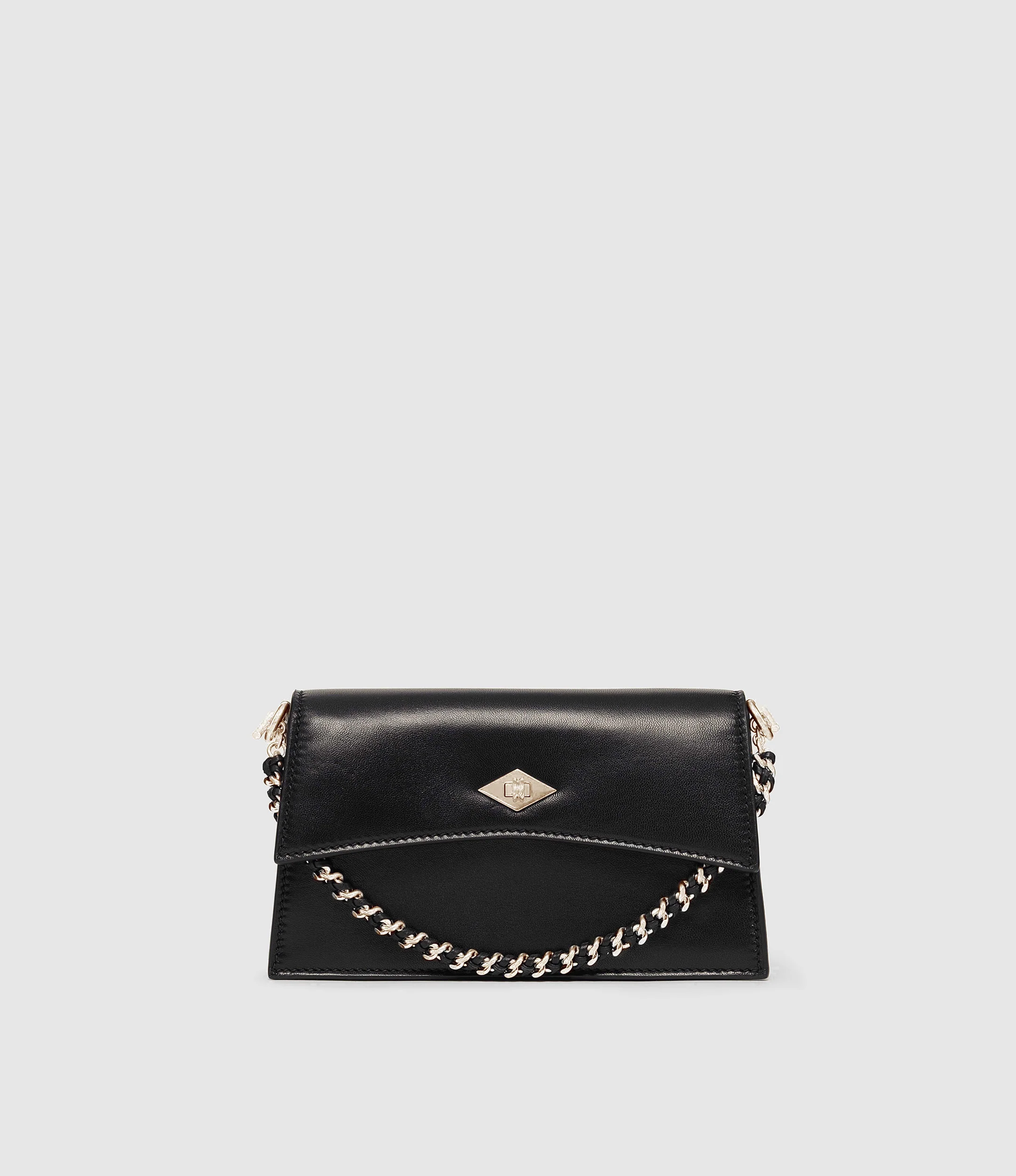 Small Chain Strap Elvis Black with Silver Hardware - Image 3
