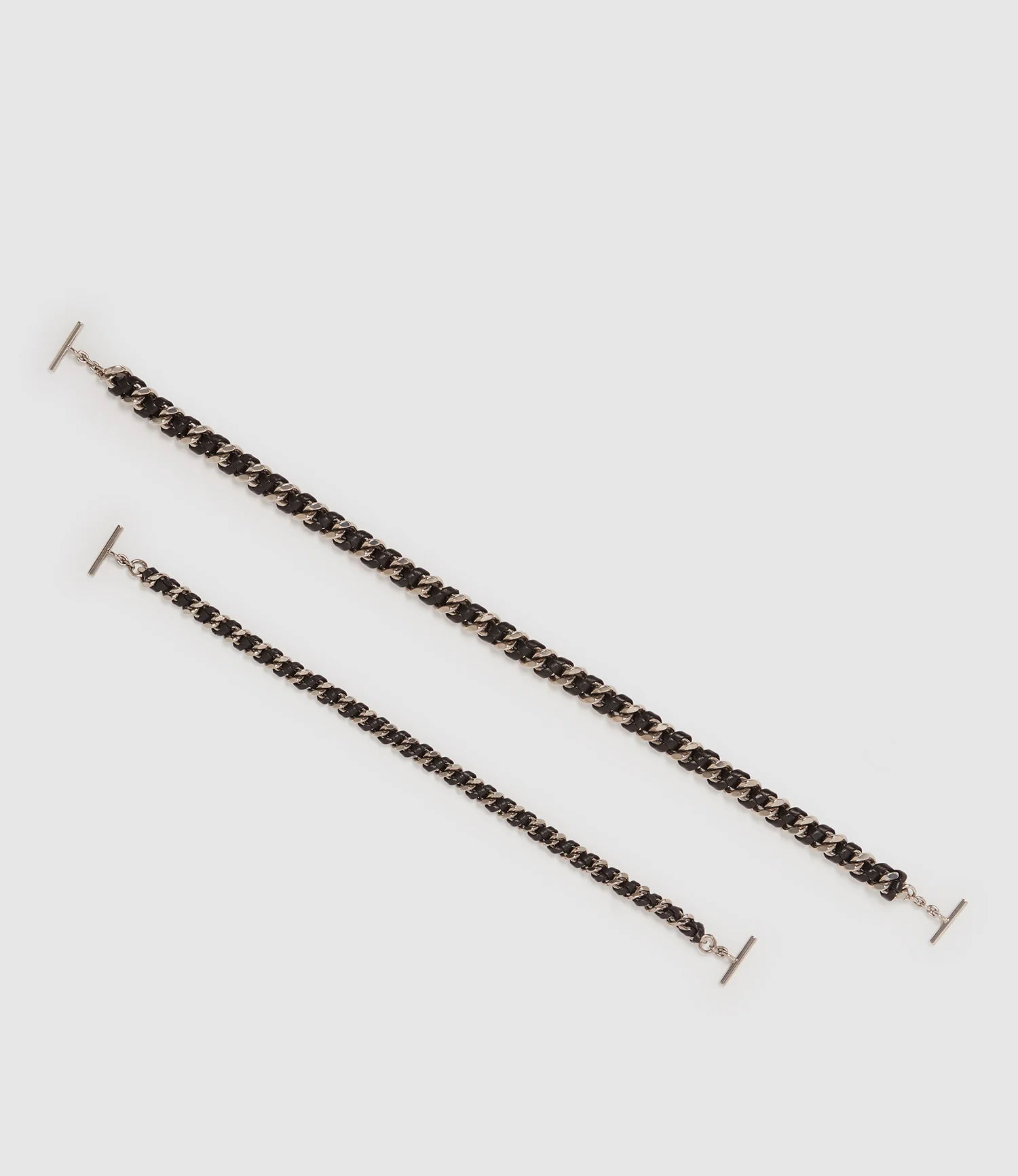 Small Chain Strap Elvis Black with Silver Hardware - Image 5