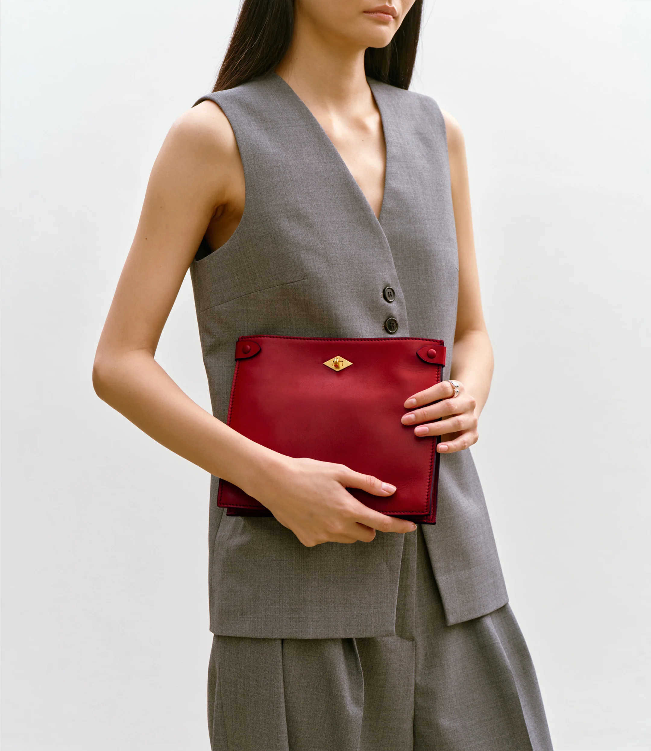 Stowaway Crossbody Buttery Nappa Pomodoro - Image 5