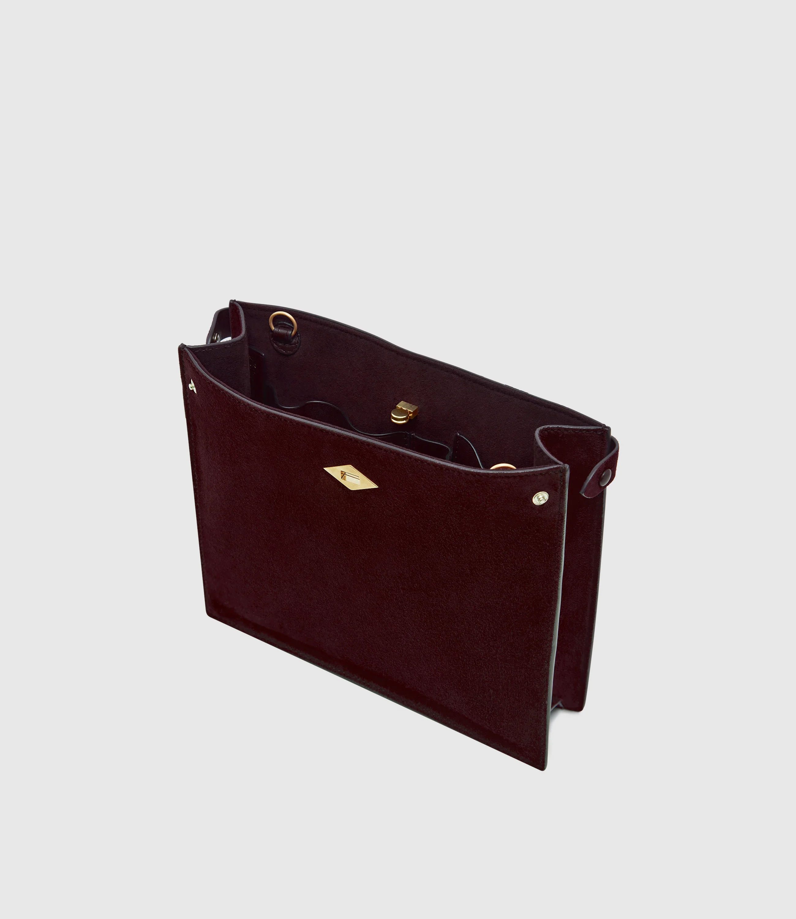 Stowaway Crossbody Buttery Suede Amarone - Image 3