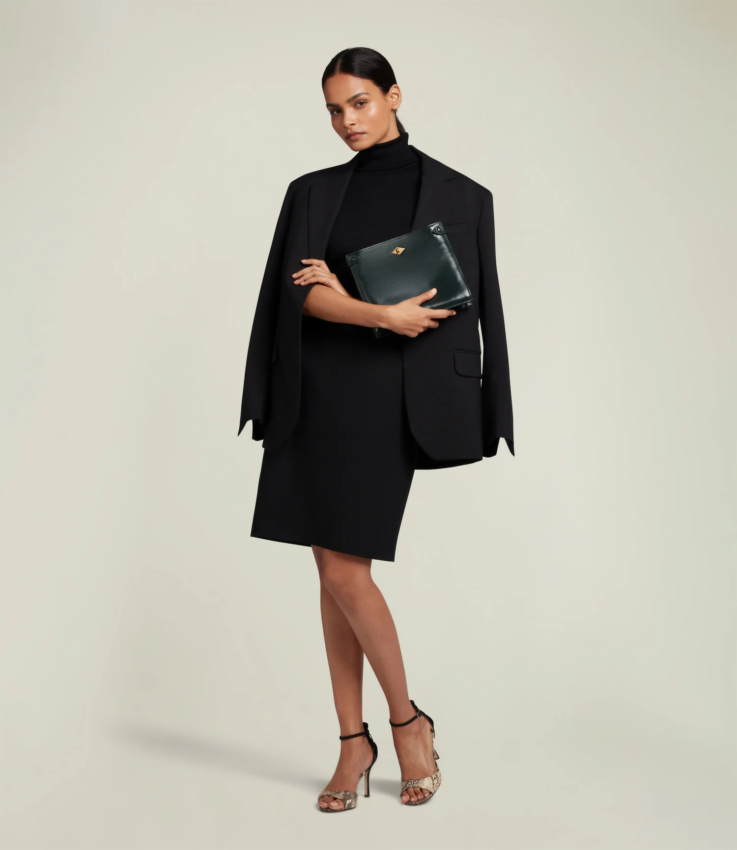 Stowaway Crossbody Glossy Calfskin Forest Green - Image 2