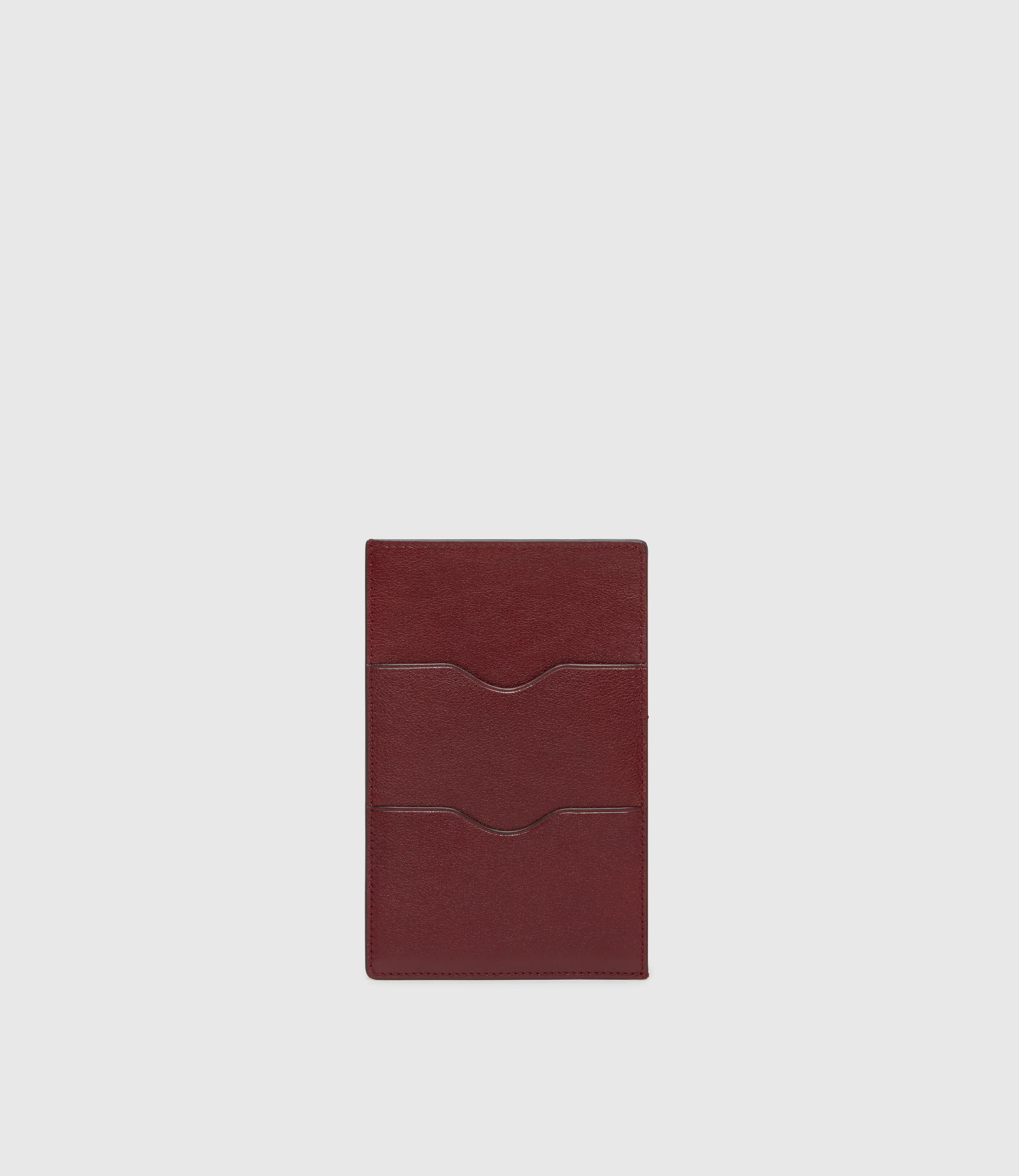 Thin Travel Wallet Buffalo Dark Cherry