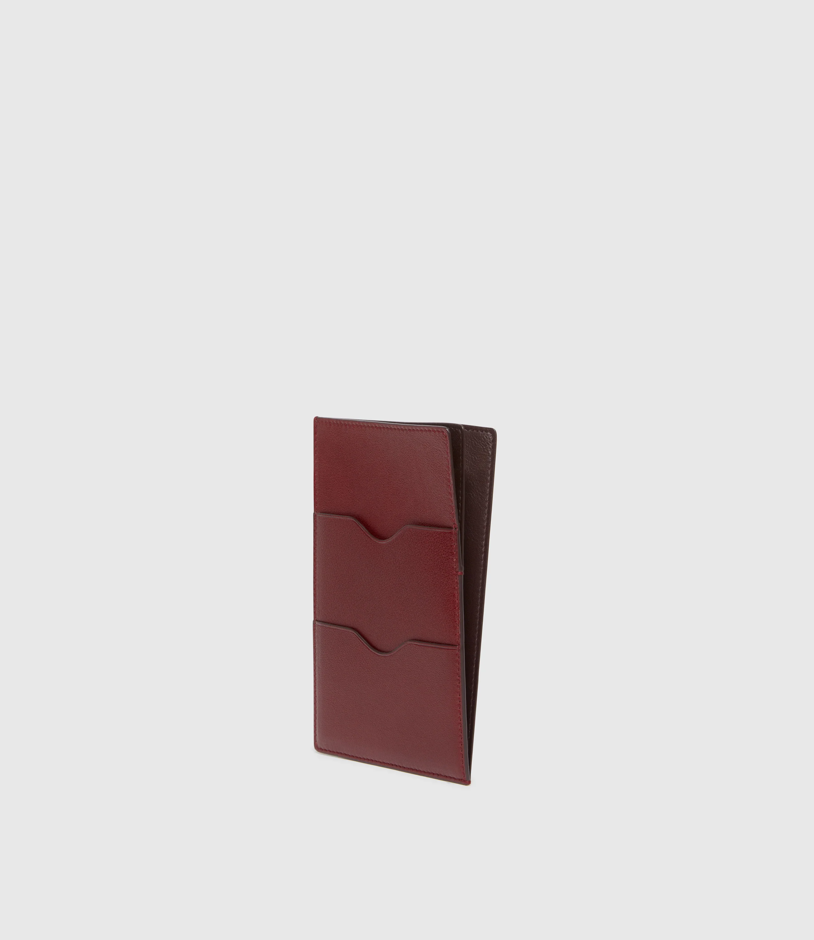 Thin Travel Wallet Buffalo Dark Cherry - Image 2