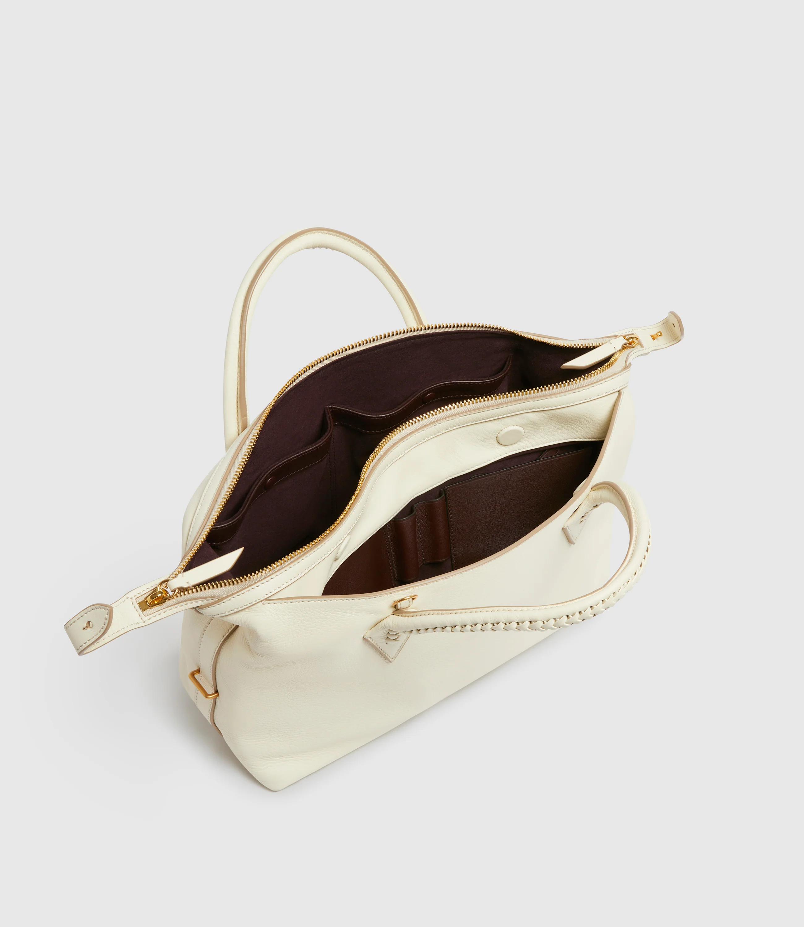 Vérité City Small Smooth Calfskin White Sand - Image 3