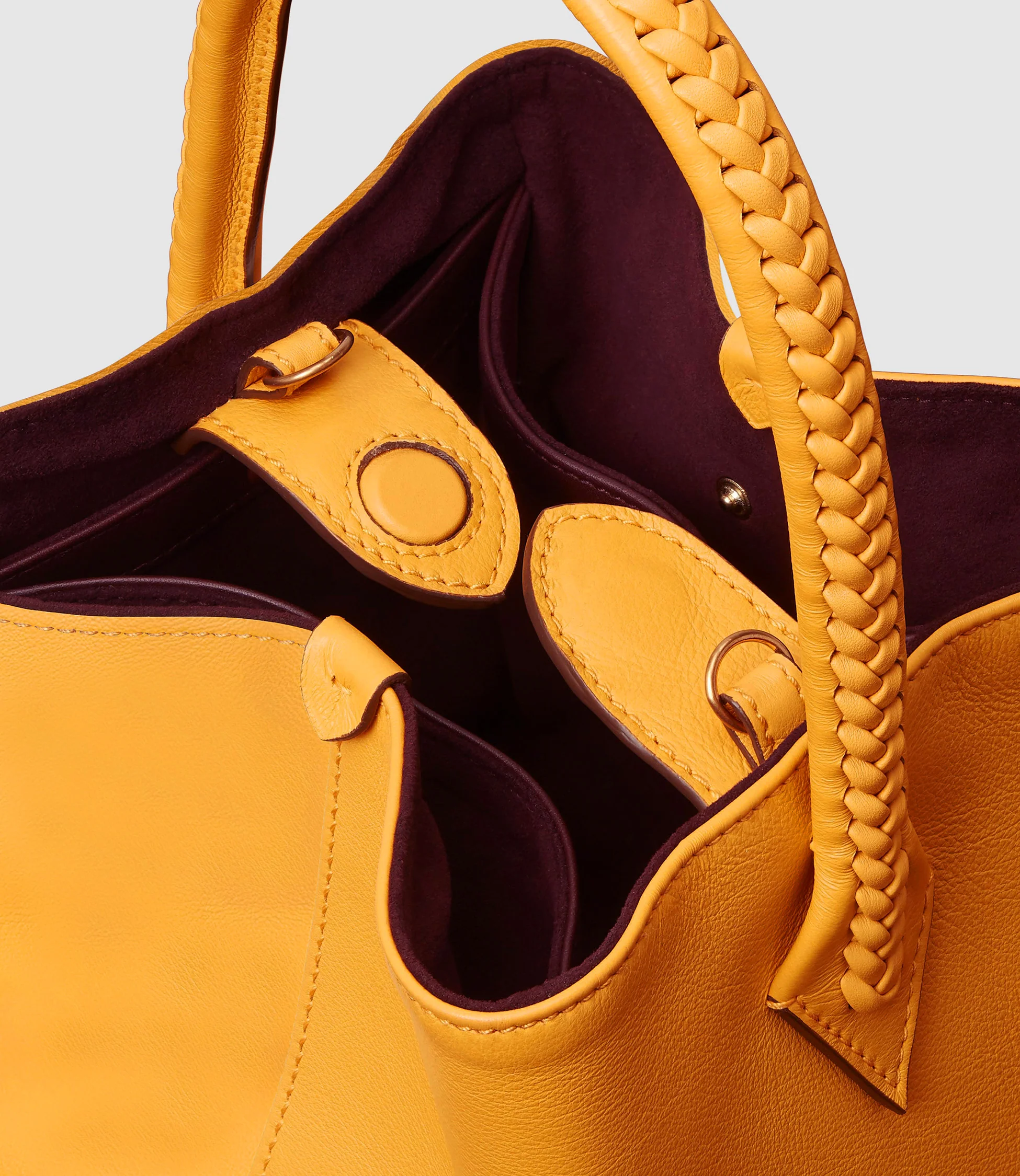Vérité Mini Collapsible Tote Bag Smooth Calfskin Pollen - Image 2