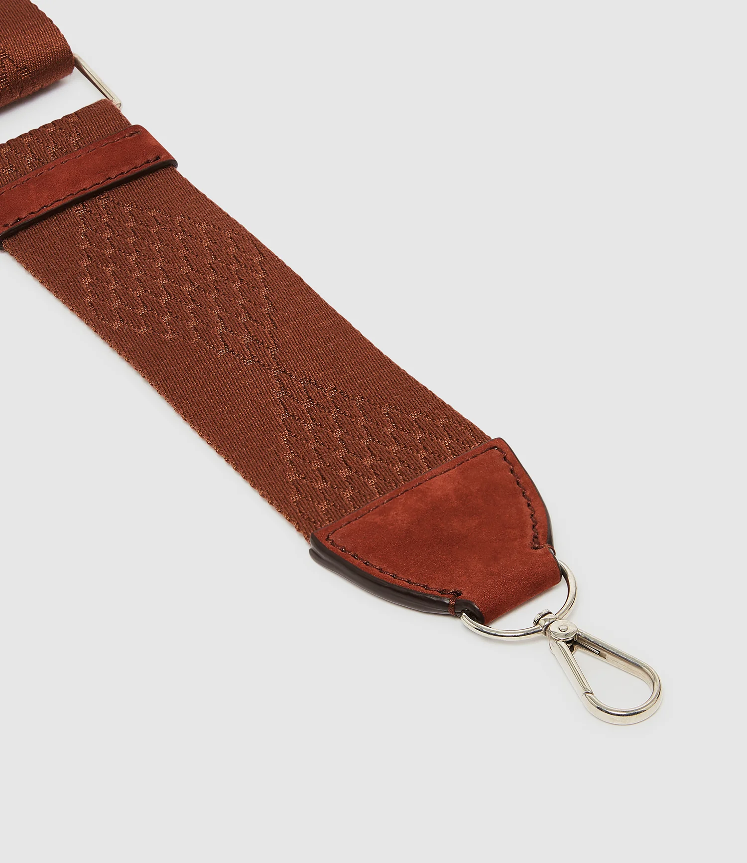 Webbing Strap Rust With Silver Hardware - Image 3