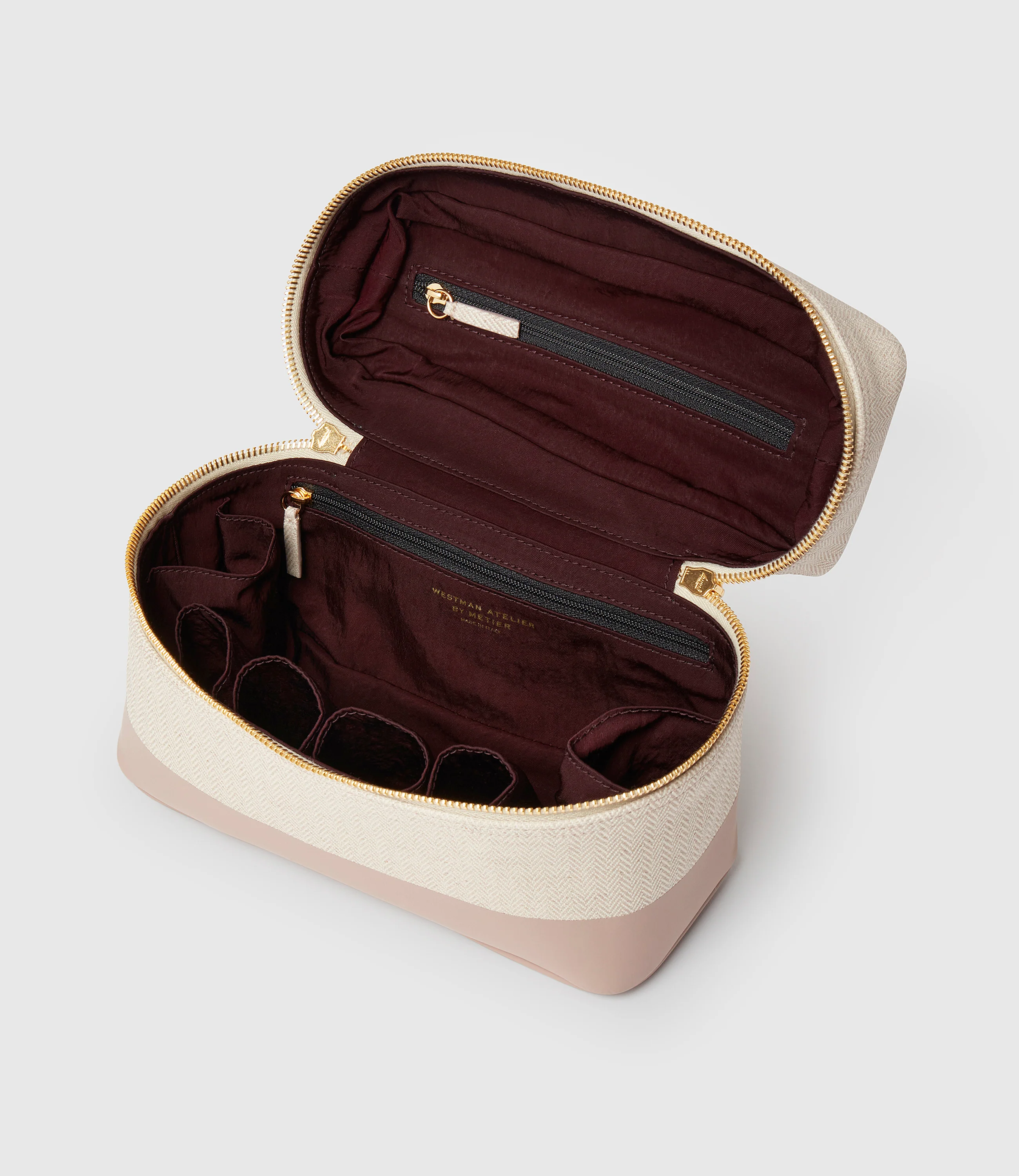 Westman Atelier By Métier Makeup Train Case Herringbone - Image 4