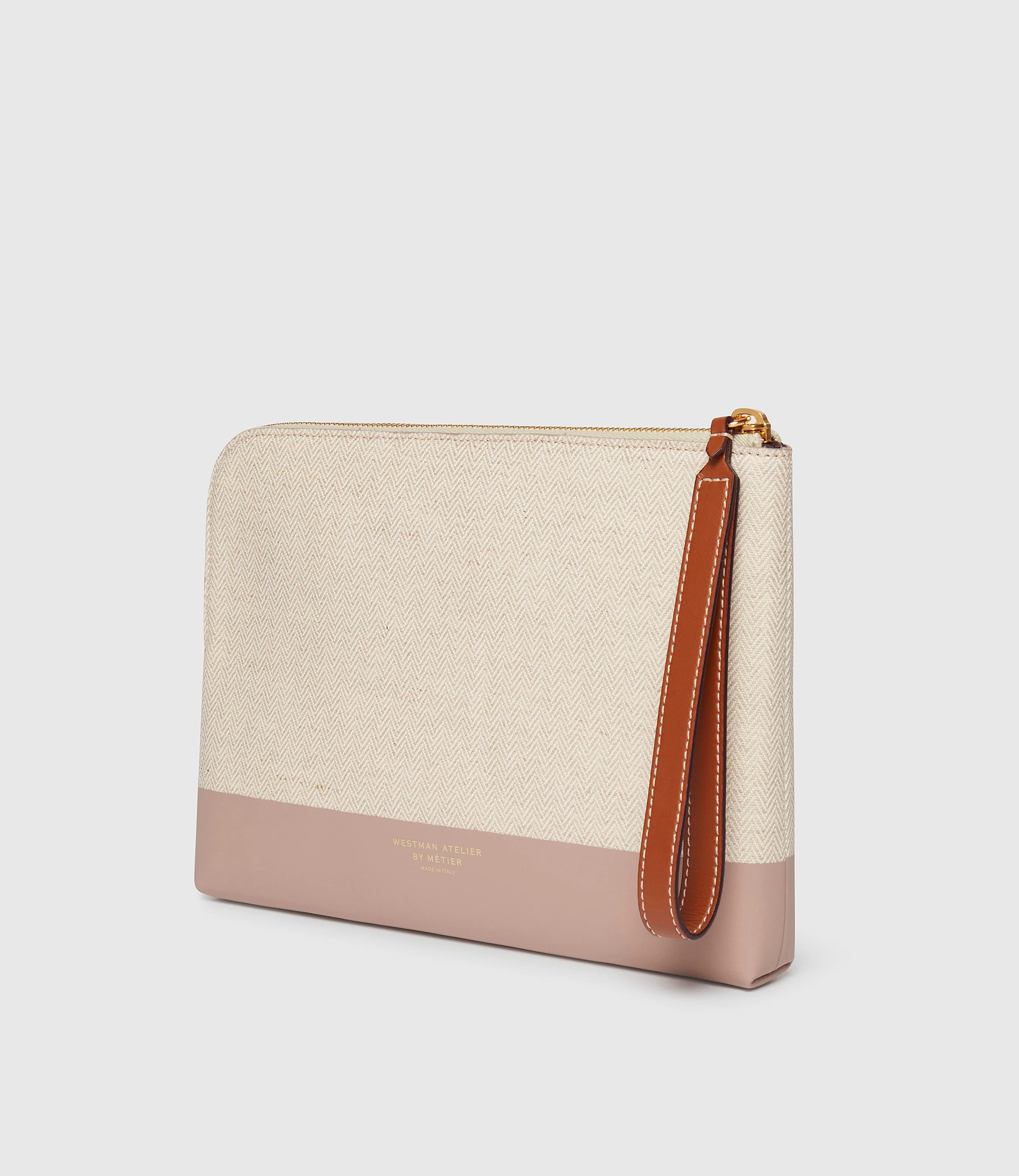 Westman Atelier By Métier Midi Makeup Pouch Herringbone - Image 2