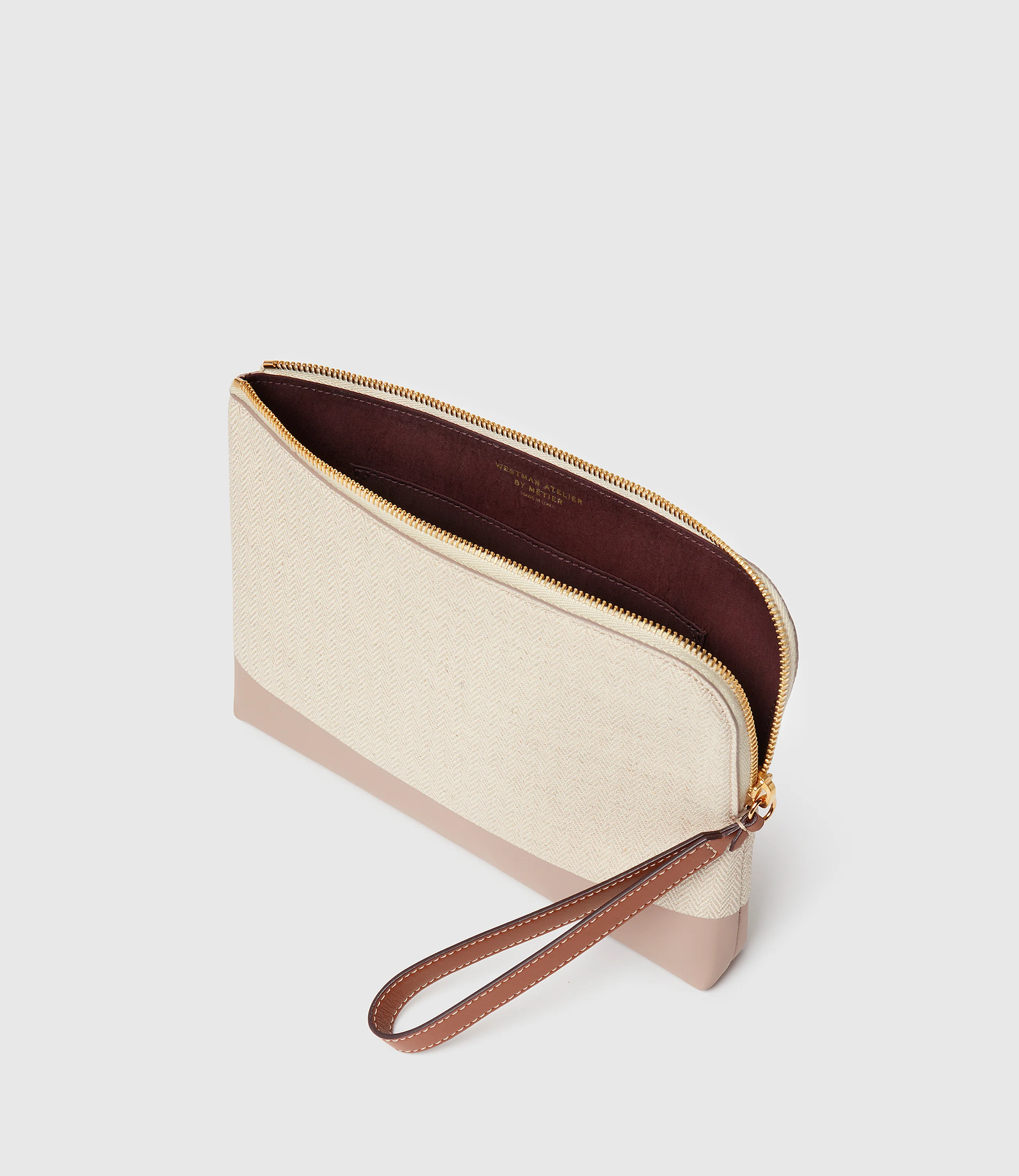 Westman Atelier By Métier Midi Makeup Pouch Herringbone - Image 3