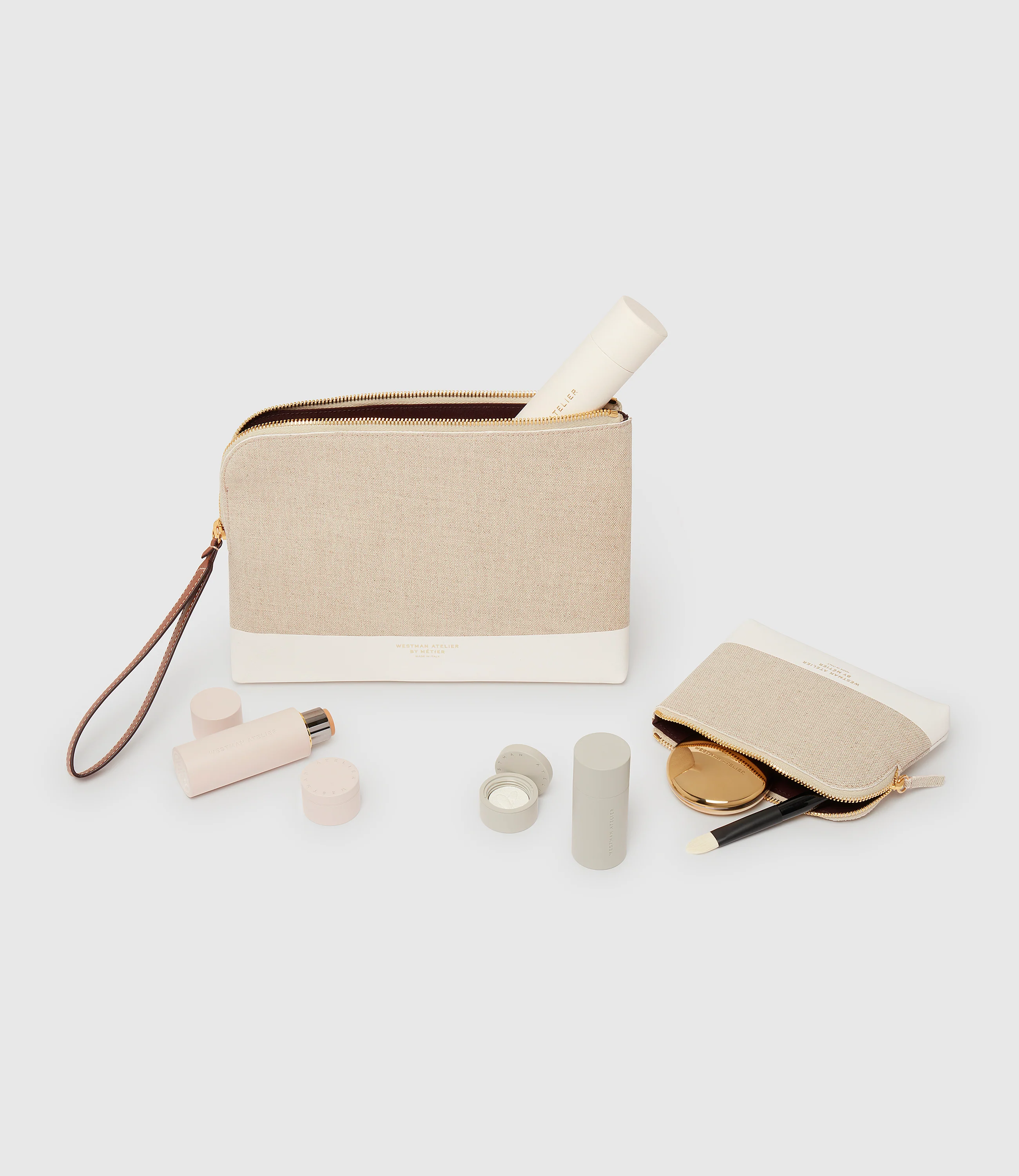 Westman Atelier By Métier Midi Makeup Pouch Linen - Image 4